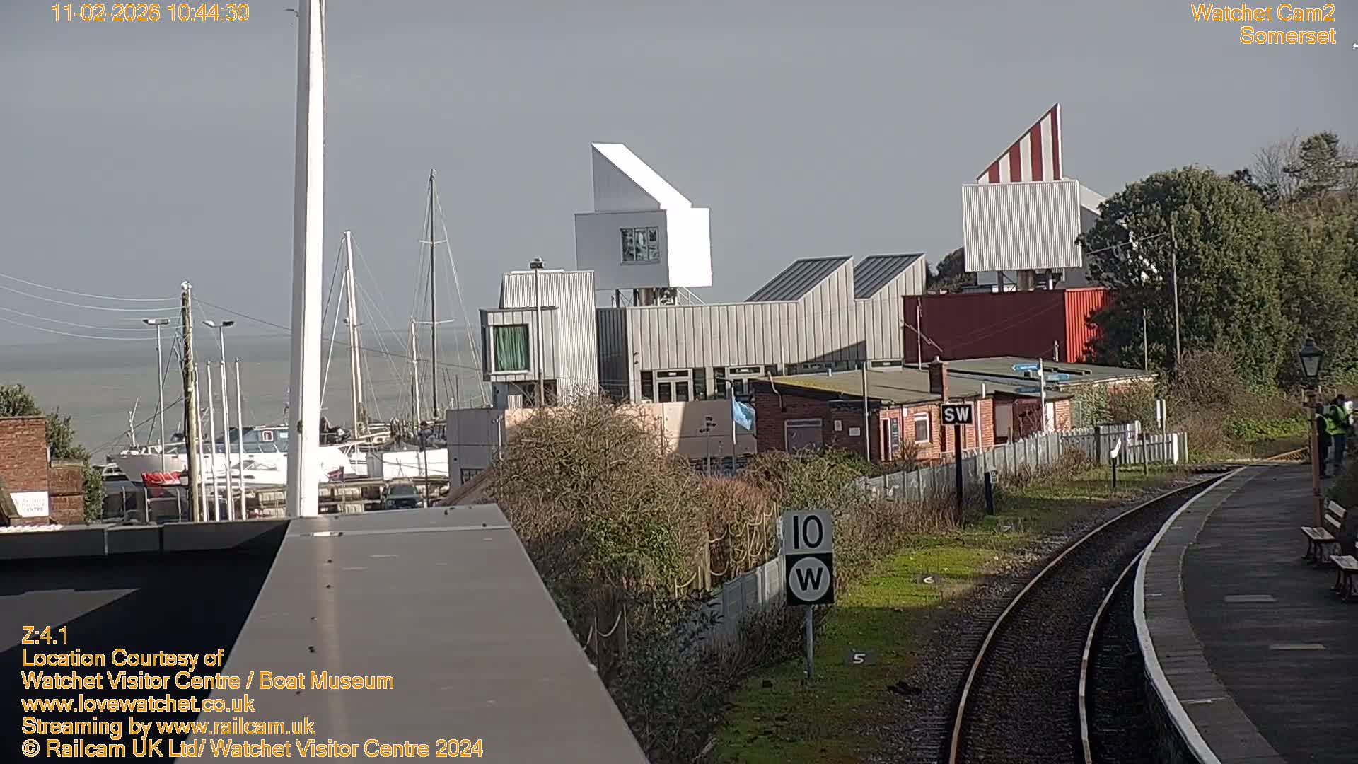 Watchet Boat Museum & Watchet Railway Station (West Somerset Railway) Northeast Live Cam  - Somerset, South West, England, United Kingdom