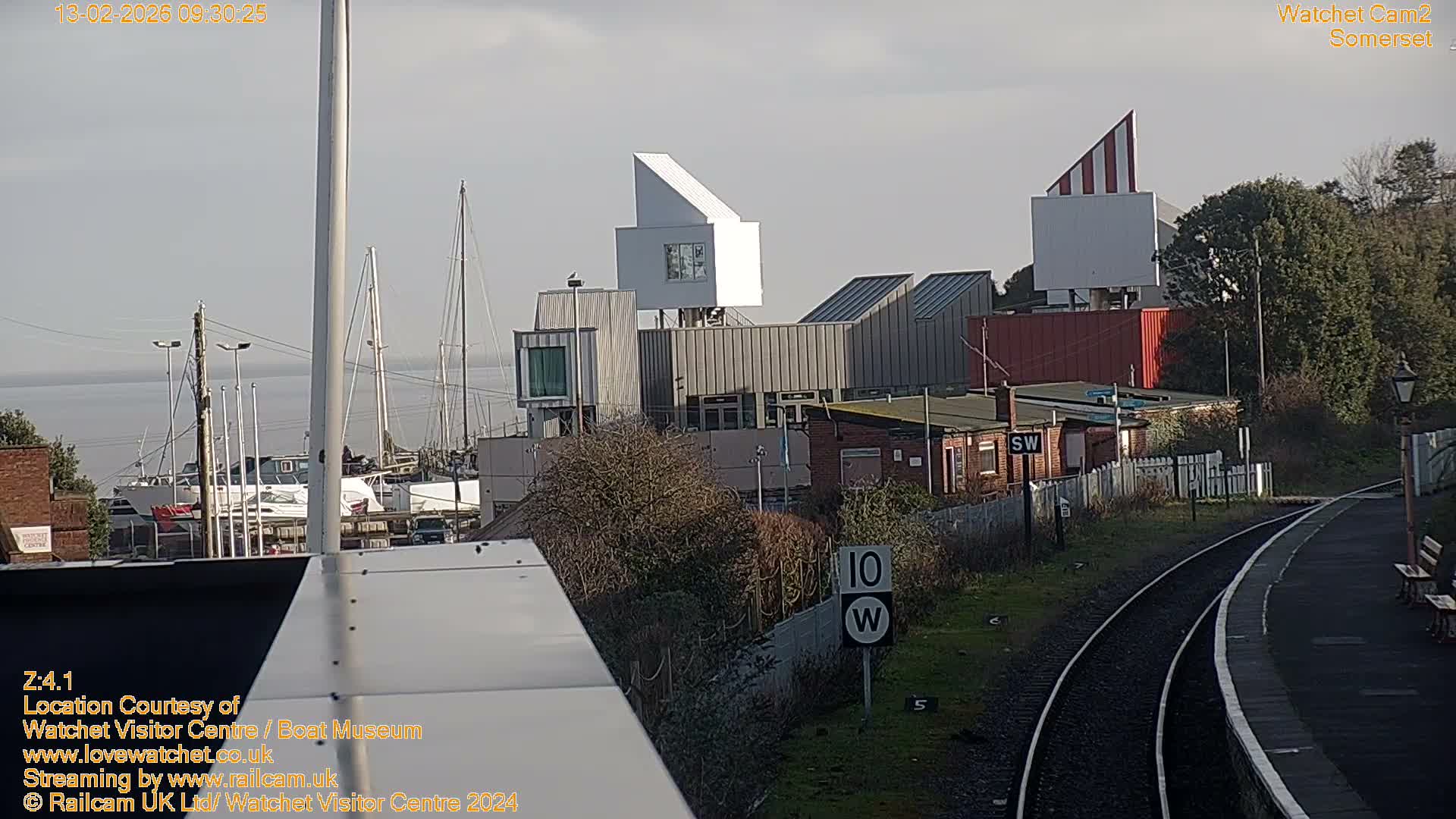 Watchet Boat Museum & Watchet Railway Station (West Somerset Railway) Northeast Live Cam  - Somerset, South West, England, United Kingdom
