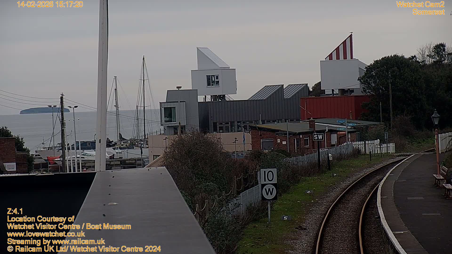 Watchet Boat Museum & Watchet Railway Station (West Somerset Railway) Northeast Live Cam  - Somerset, South West, England, United Kingdom