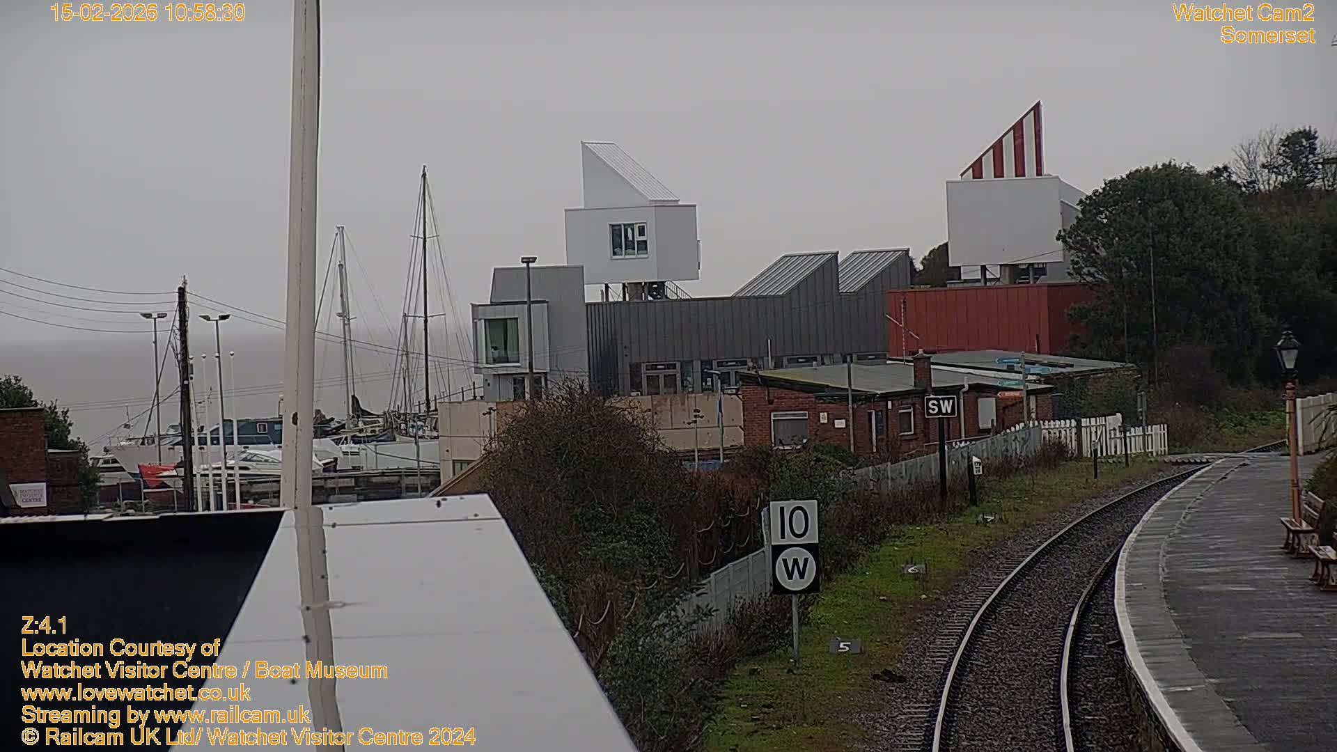 Watchet Boat Museum & Watchet Railway Station (West Somerset Railway) Northeast Live Cam  - Somerset, South West, England, United Kingdom