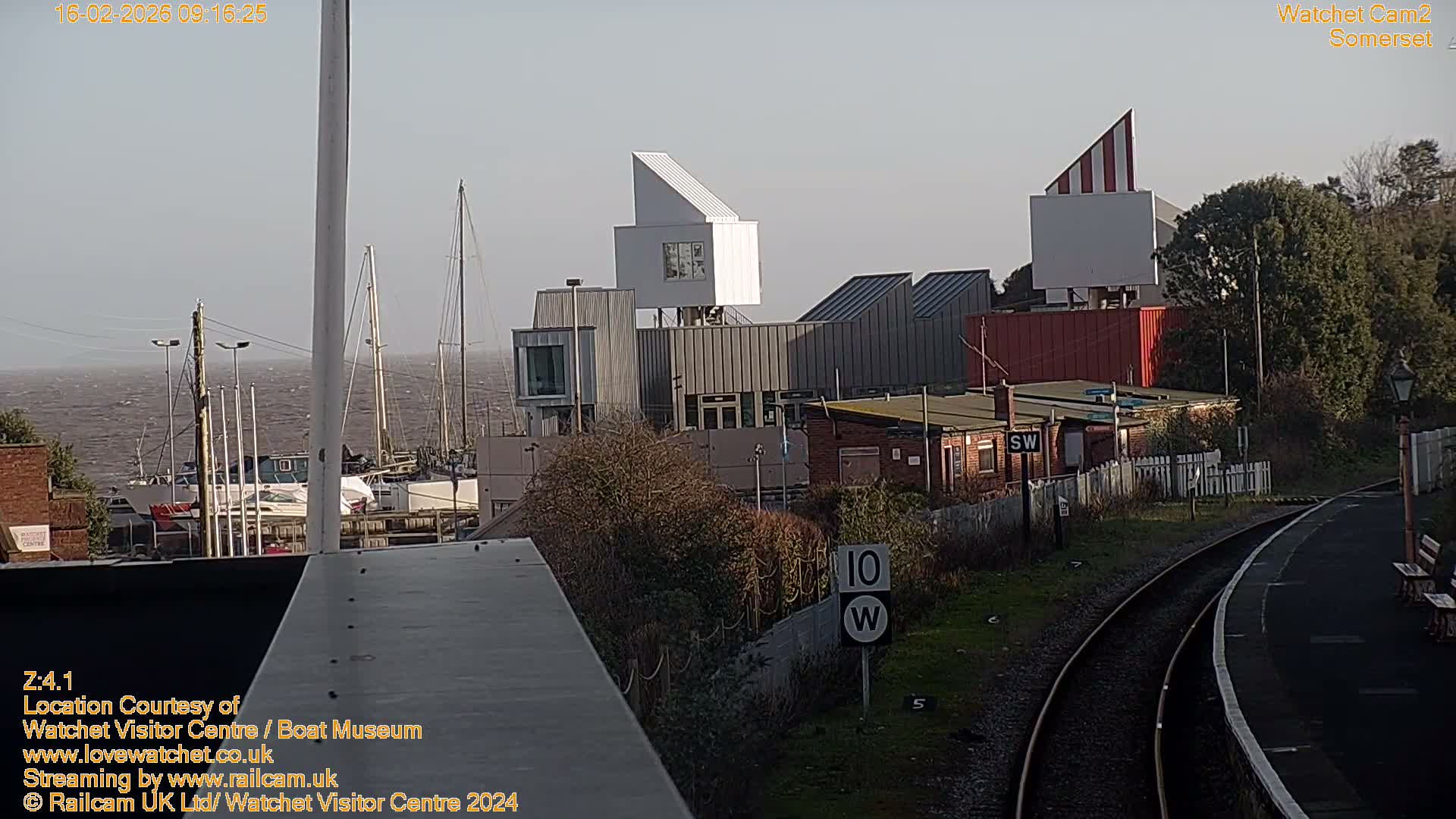 Watchet Boat Museum & Watchet Railway Station (West Somerset Railway) Northeast Live Cam  - Somerset, South West, England, United Kingdom