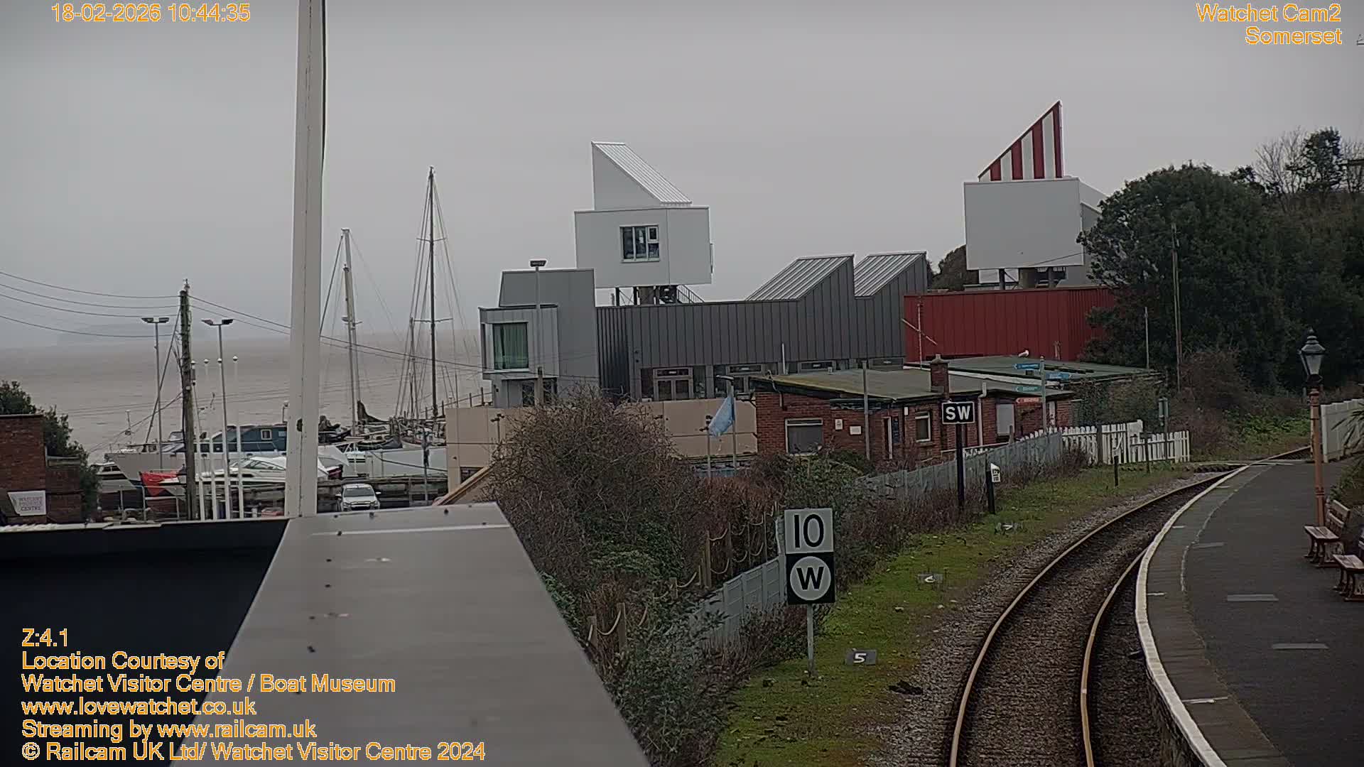 Watchet Boat Museum & Watchet Railway Station (West Somerset Railway) Northeast Live Cam  - Somerset, South West, England, United Kingdom