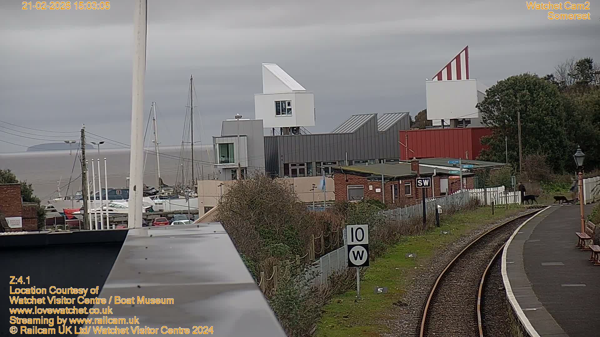 Watchet Boat Museum & Watchet Railway Station (West Somerset Railway) Northeast Live Cam  - Somerset, South West, England, United Kingdom
