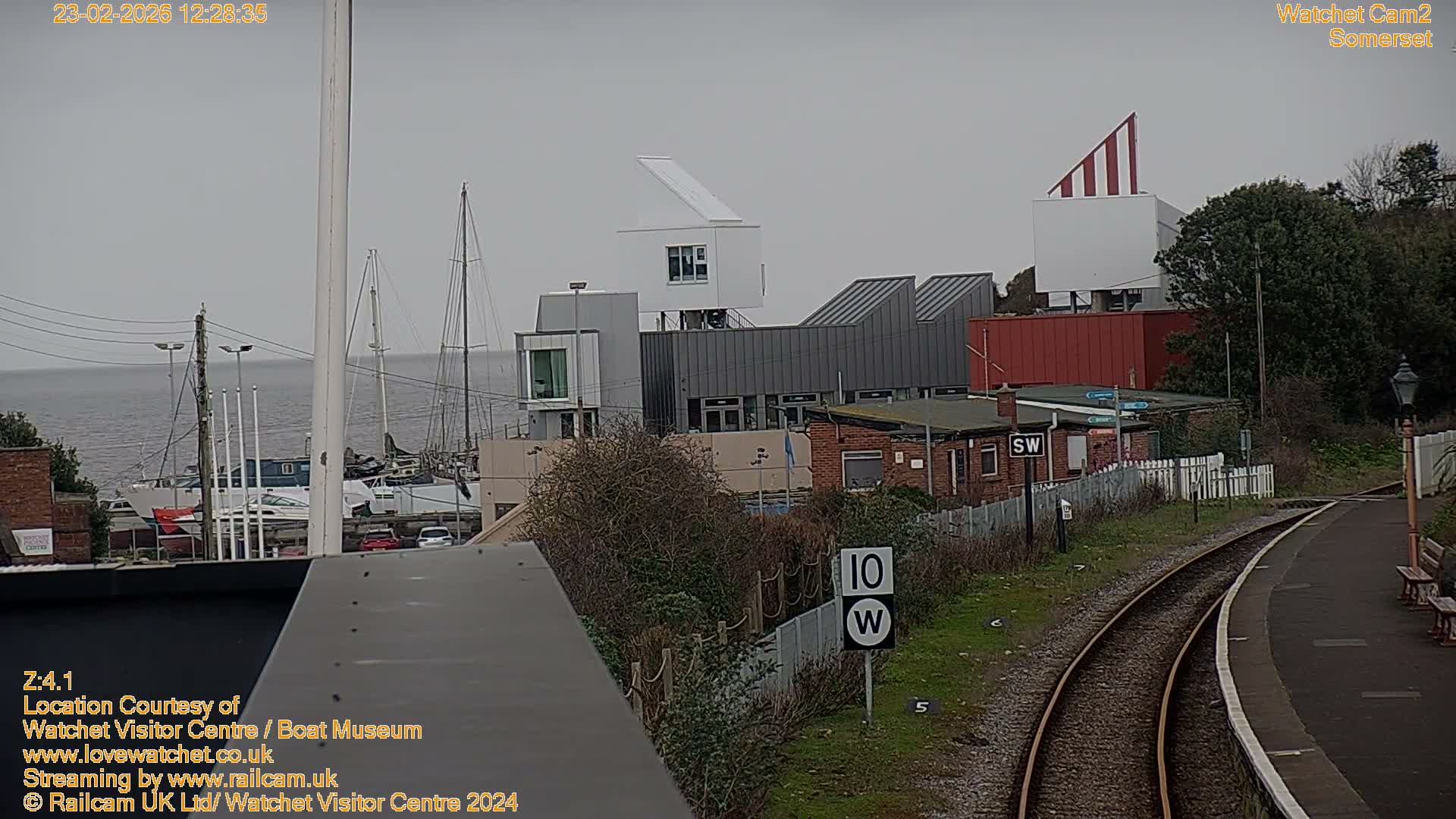 Watchet Boat Museum & Watchet Railway Station (West Somerset Railway) Northeast Live Cam  - Somerset, South West, England, United Kingdom