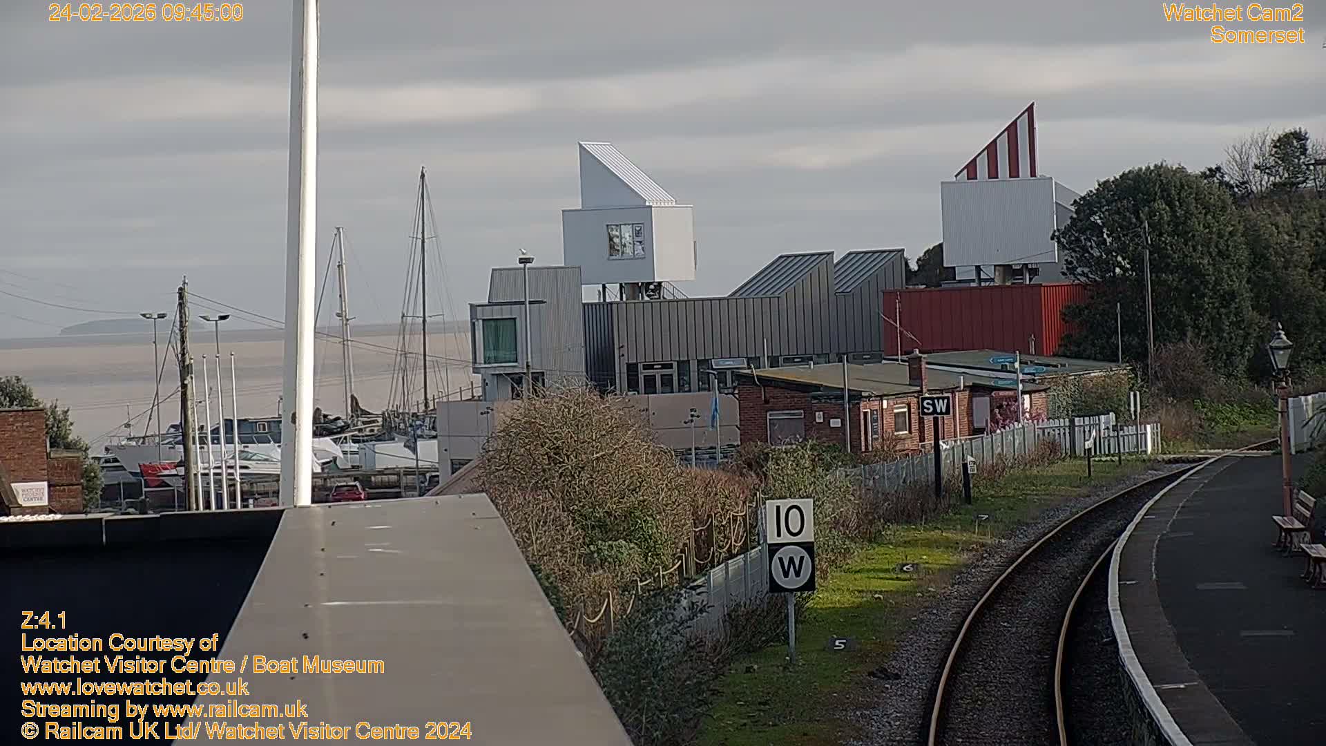 Watchet Boat Museum & Watchet Railway Station (West Somerset Railway) Northeast Live Cam  - Somerset, South West, England, United Kingdom