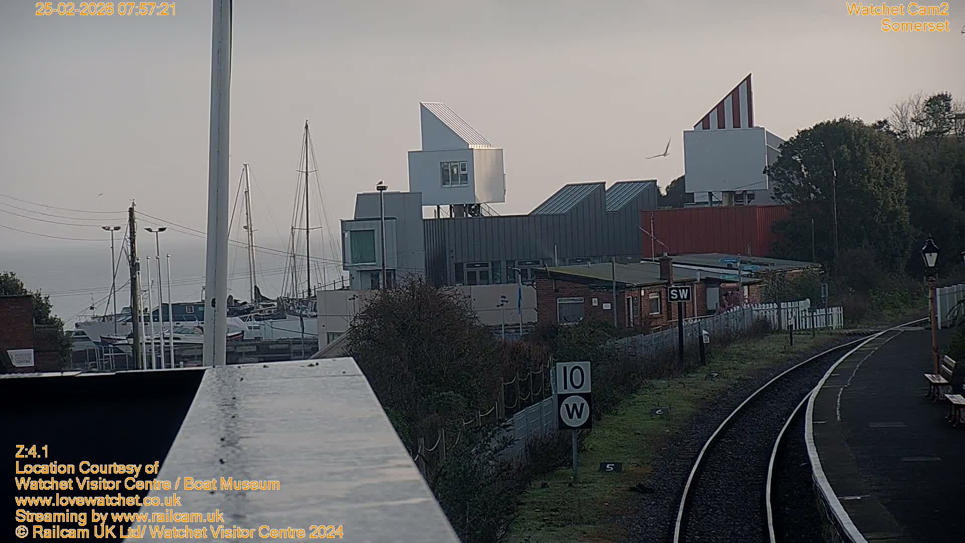 Watchet Boat Museum & Watchet Railway Station (West Somerset Railway) Northeast Live Cam  - Somerset, South West, England, United Kingdom