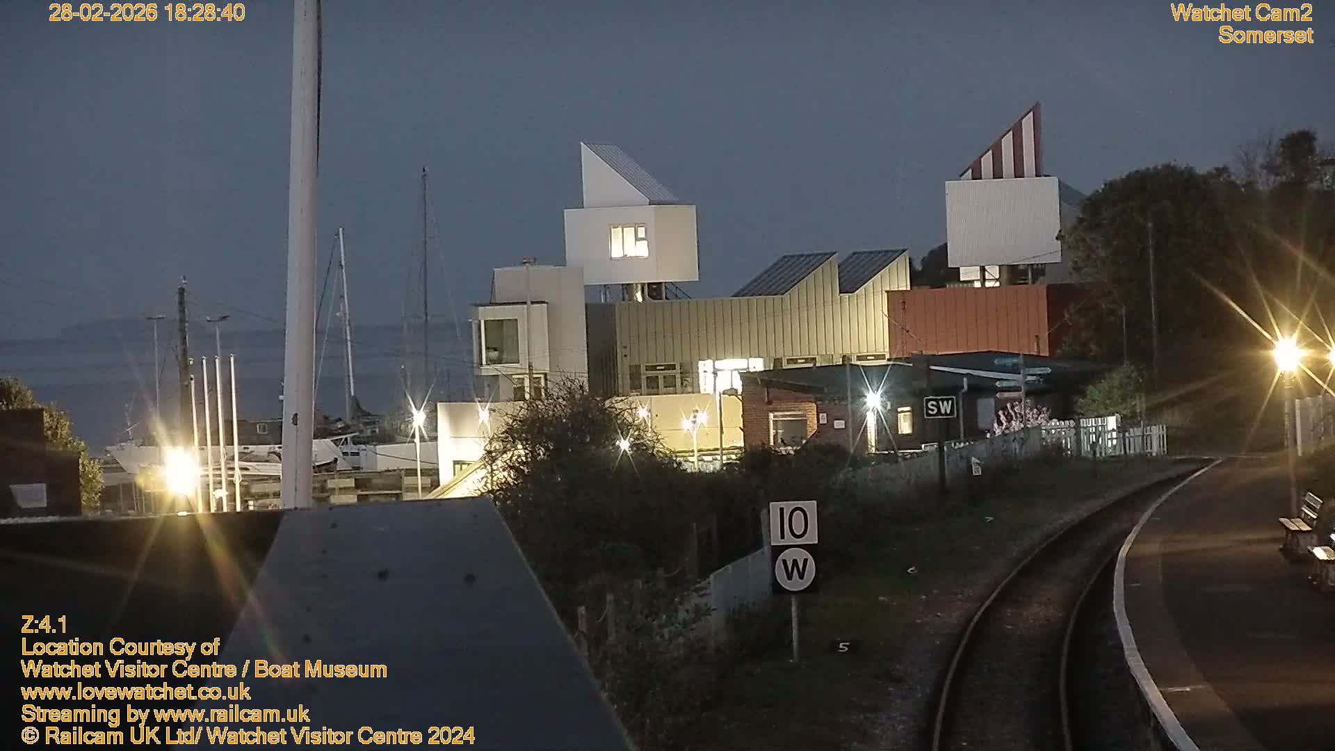 Watchet Boat Museum & Watchet Railway Station (West Somerset Railway) Northeast Live Cam  - Somerset, South West, England, United Kingdom