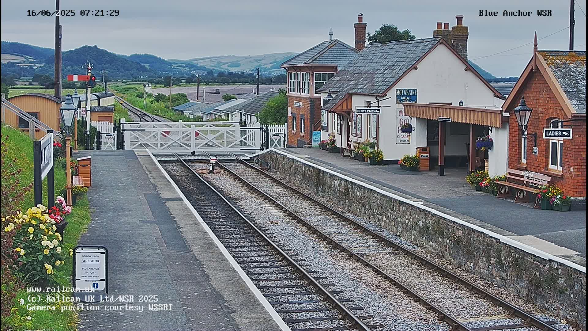 West Sommerset Railway Blue Anchor Station Live Cam - Somerset West and Taunton, Sommerset, South West, England, United Kingdom