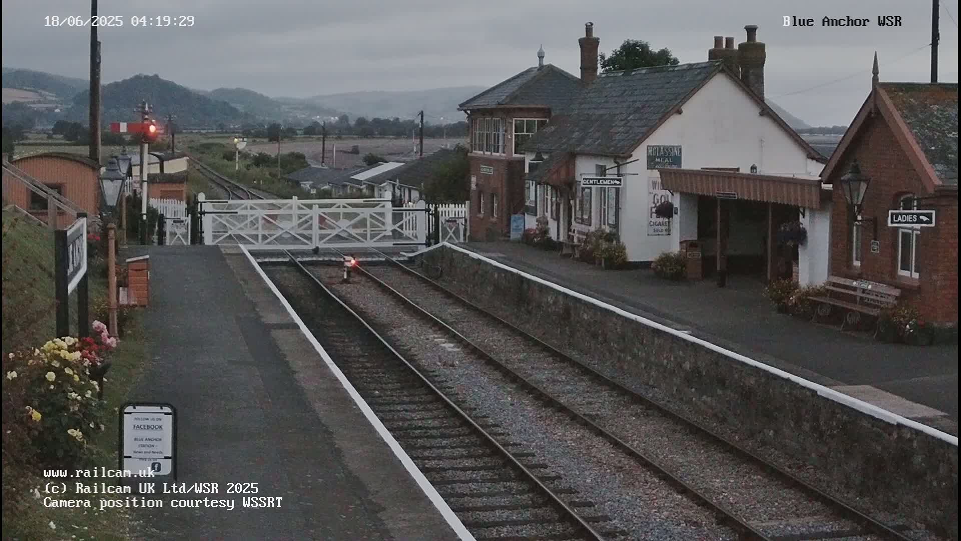 West Sommerset Railway Blue Anchor Station Live Cam - Somerset West and Taunton, Sommerset, South West, England, United Kingdom