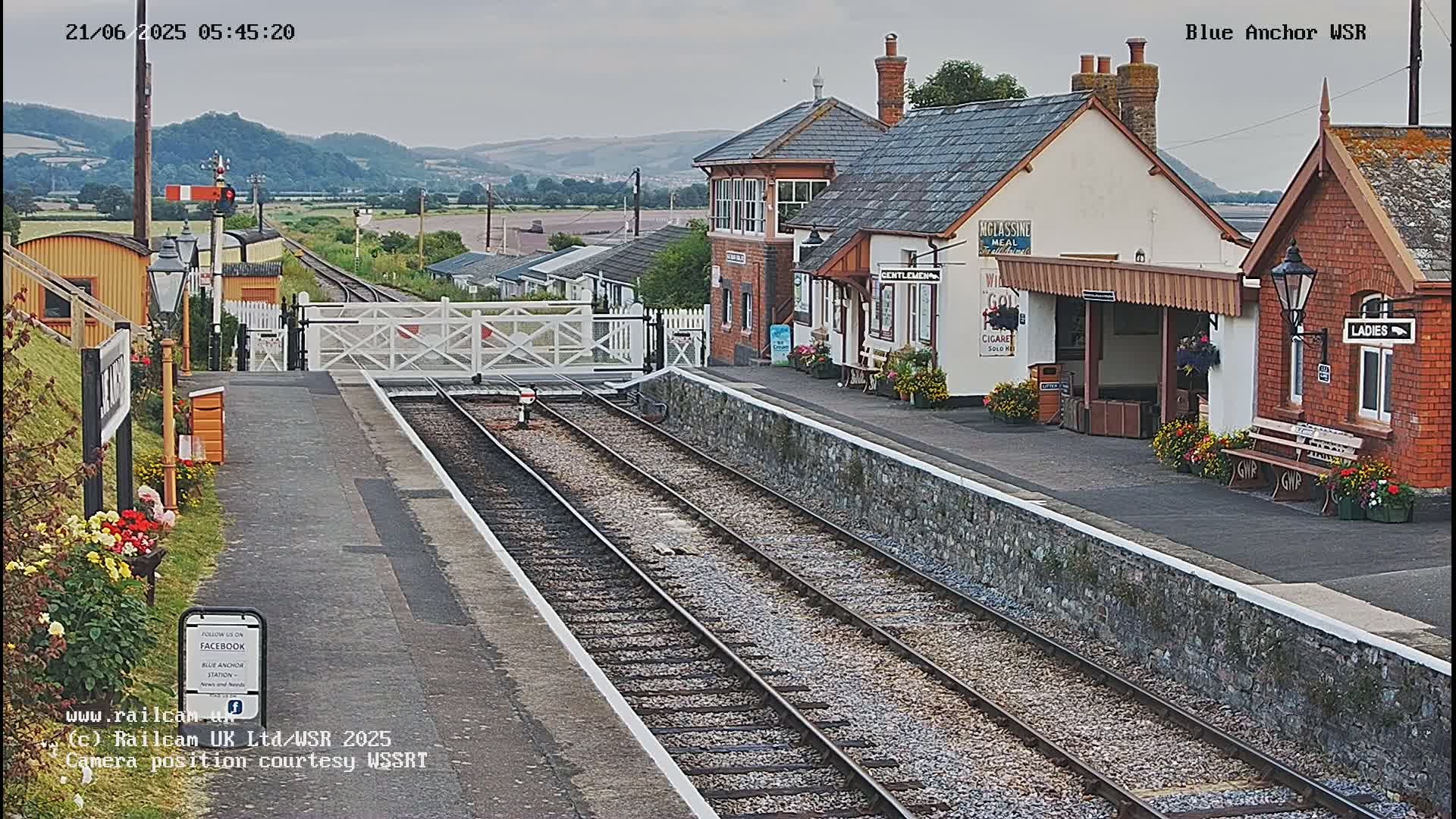 West Sommerset Railway Blue Anchor Station Live Cam - Somerset West and Taunton, Sommerset, South West, England, United Kingdom