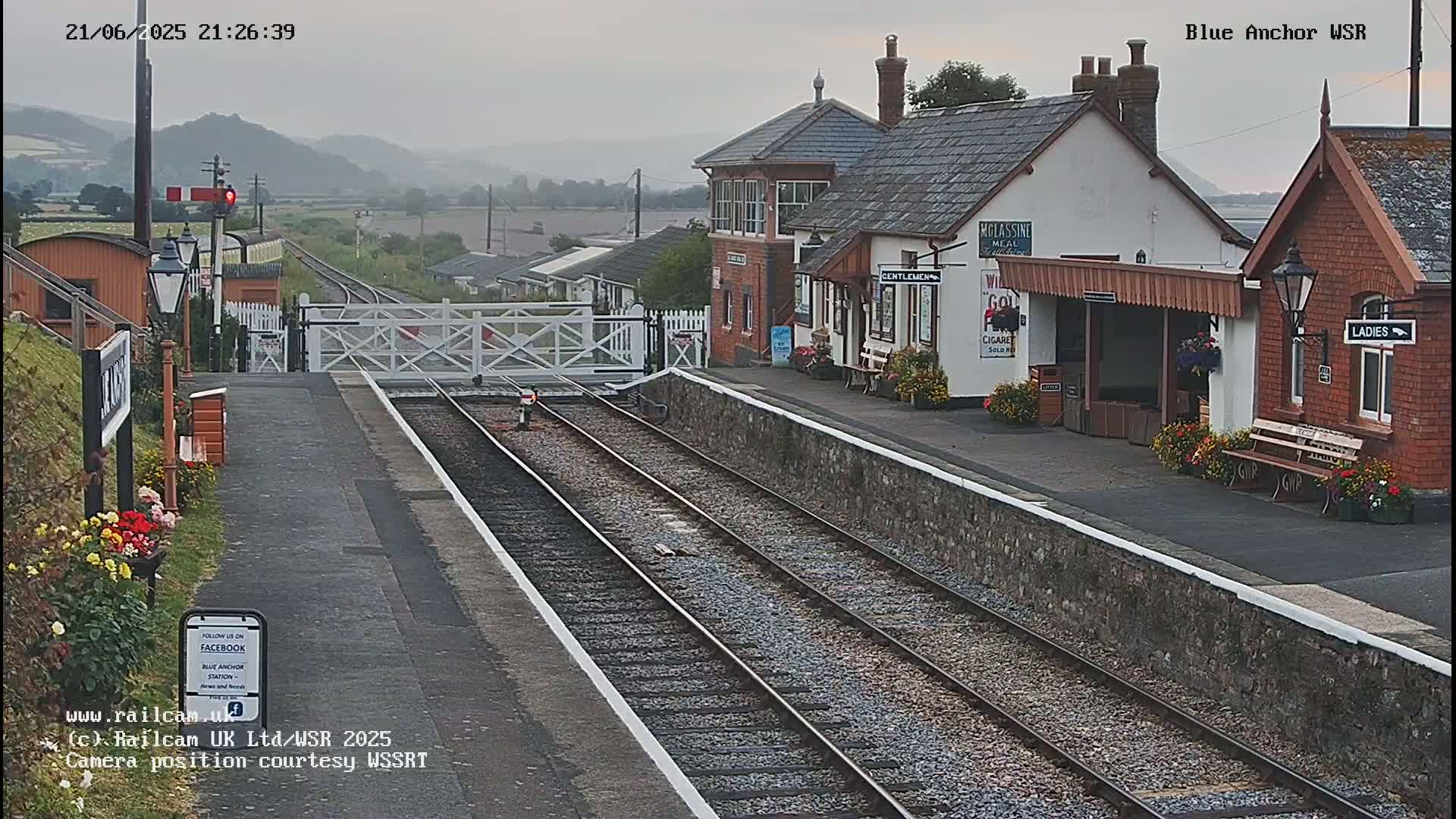 West Sommerset Railway Blue Anchor Station Live Cam - Somerset West and Taunton, Sommerset, South West, England, United Kingdom