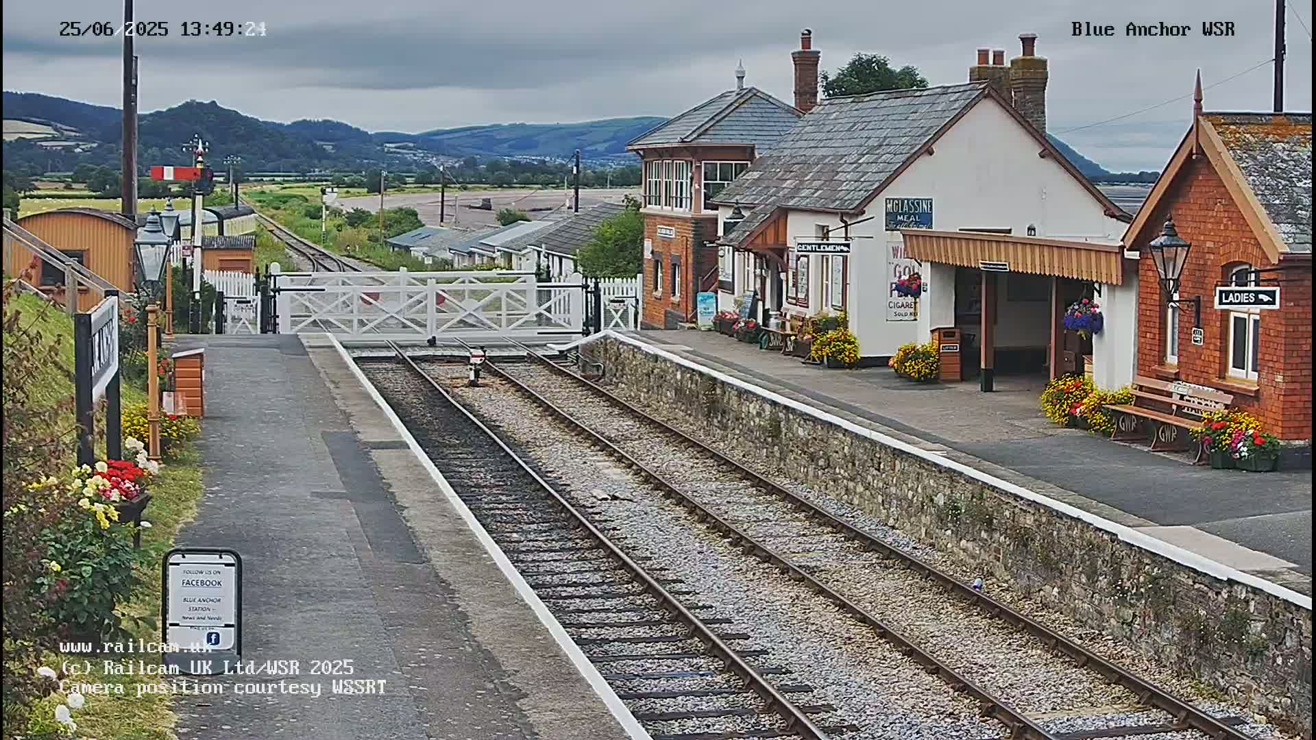 West Sommerset Railway Blue Anchor Station Live Cam - Somerset West and Taunton, Sommerset, South West, England, United Kingdom