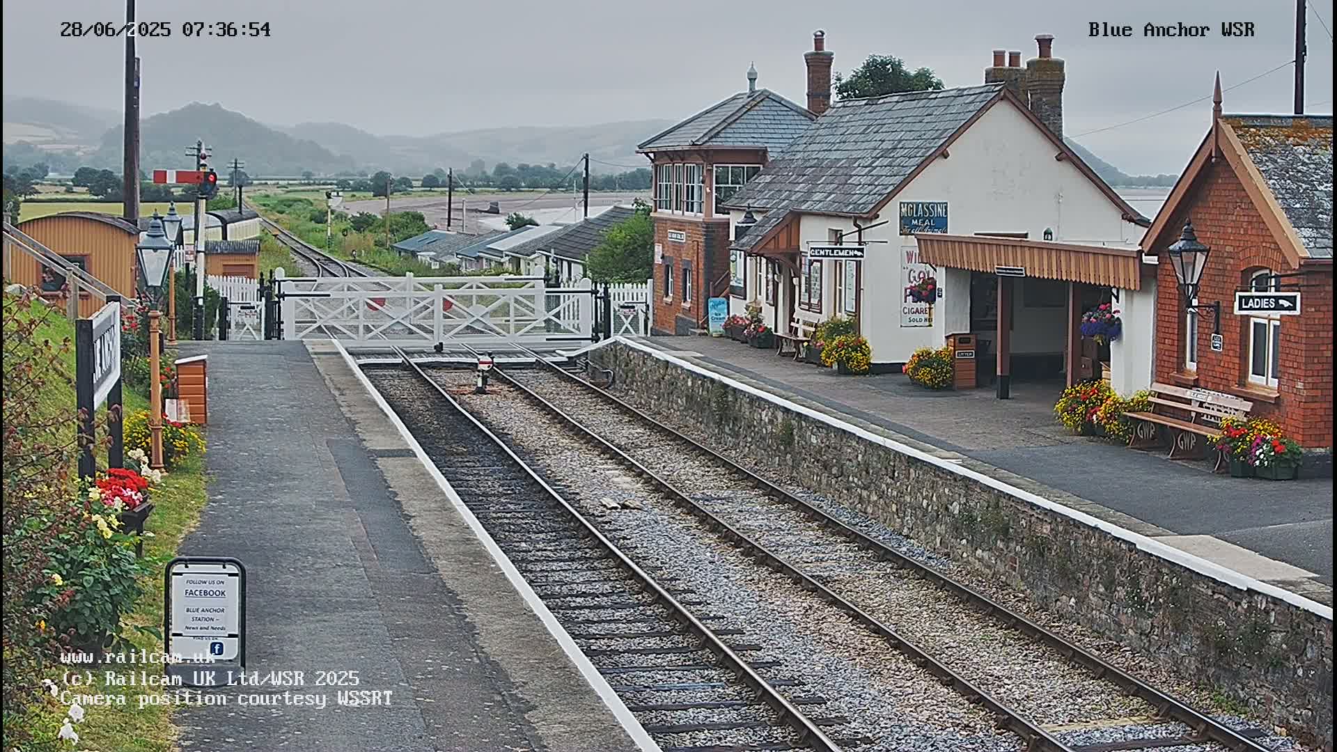 West Sommerset Railway Blue Anchor Station Live Cam - Somerset West and Taunton, Sommerset, South West, England, United Kingdom