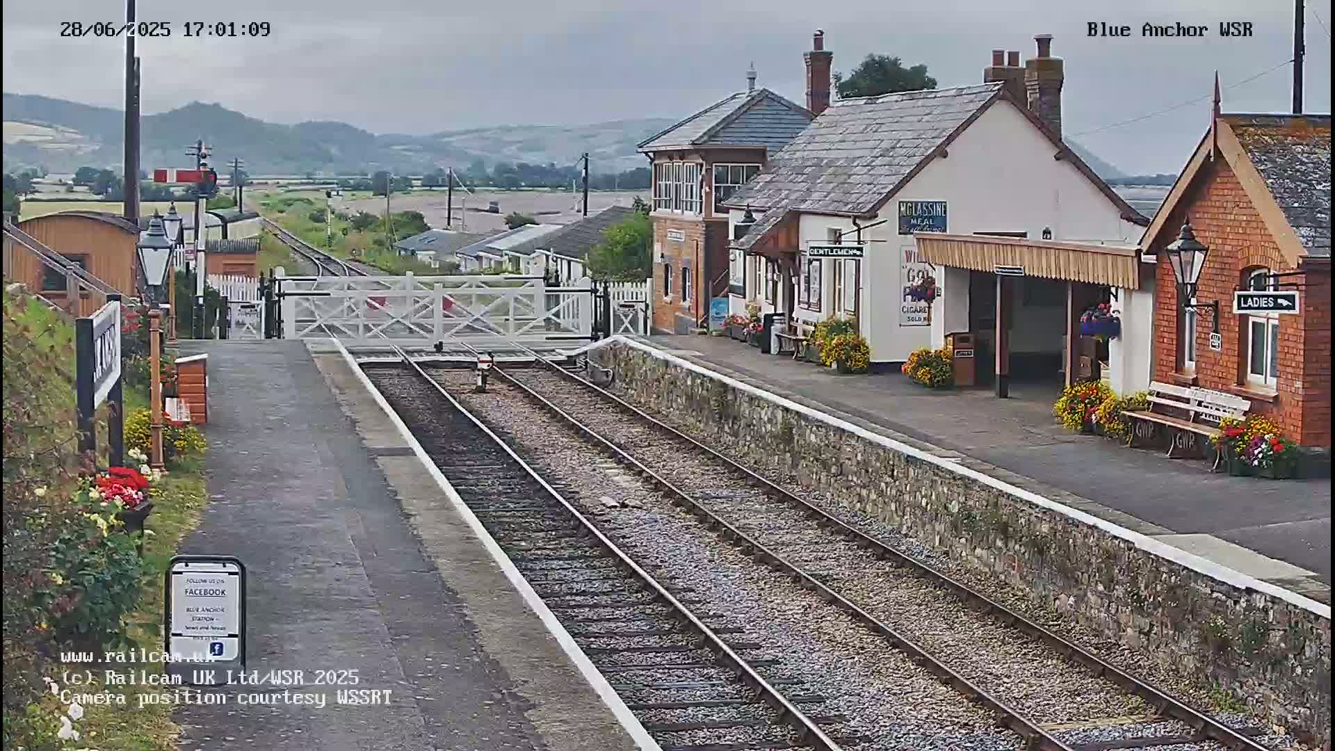 West Sommerset Railway Blue Anchor Station Live Cam - Somerset West and Taunton, Sommerset, South West, England, United Kingdom