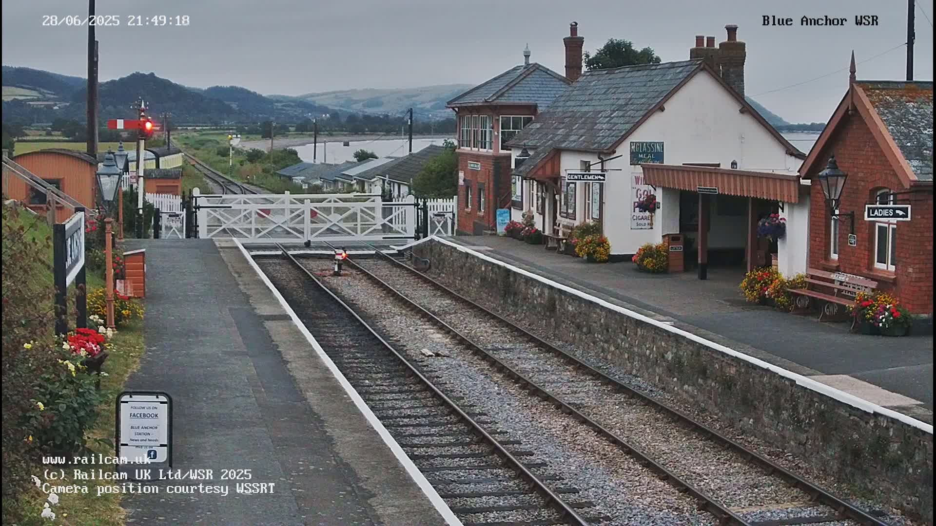 West Sommerset Railway Blue Anchor Station Live Cam - Somerset West and Taunton, Sommerset, South West, England, United Kingdom