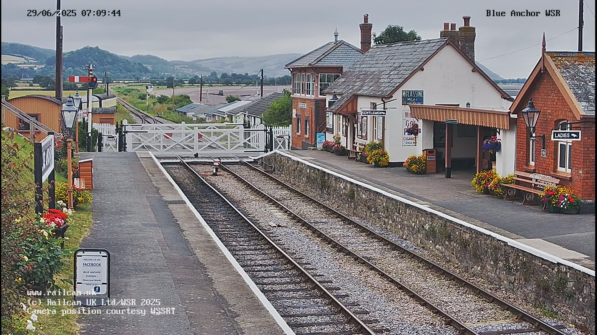 West Sommerset Railway Blue Anchor Station Live Cam - Somerset West and Taunton, Sommerset, South West, England, United Kingdom