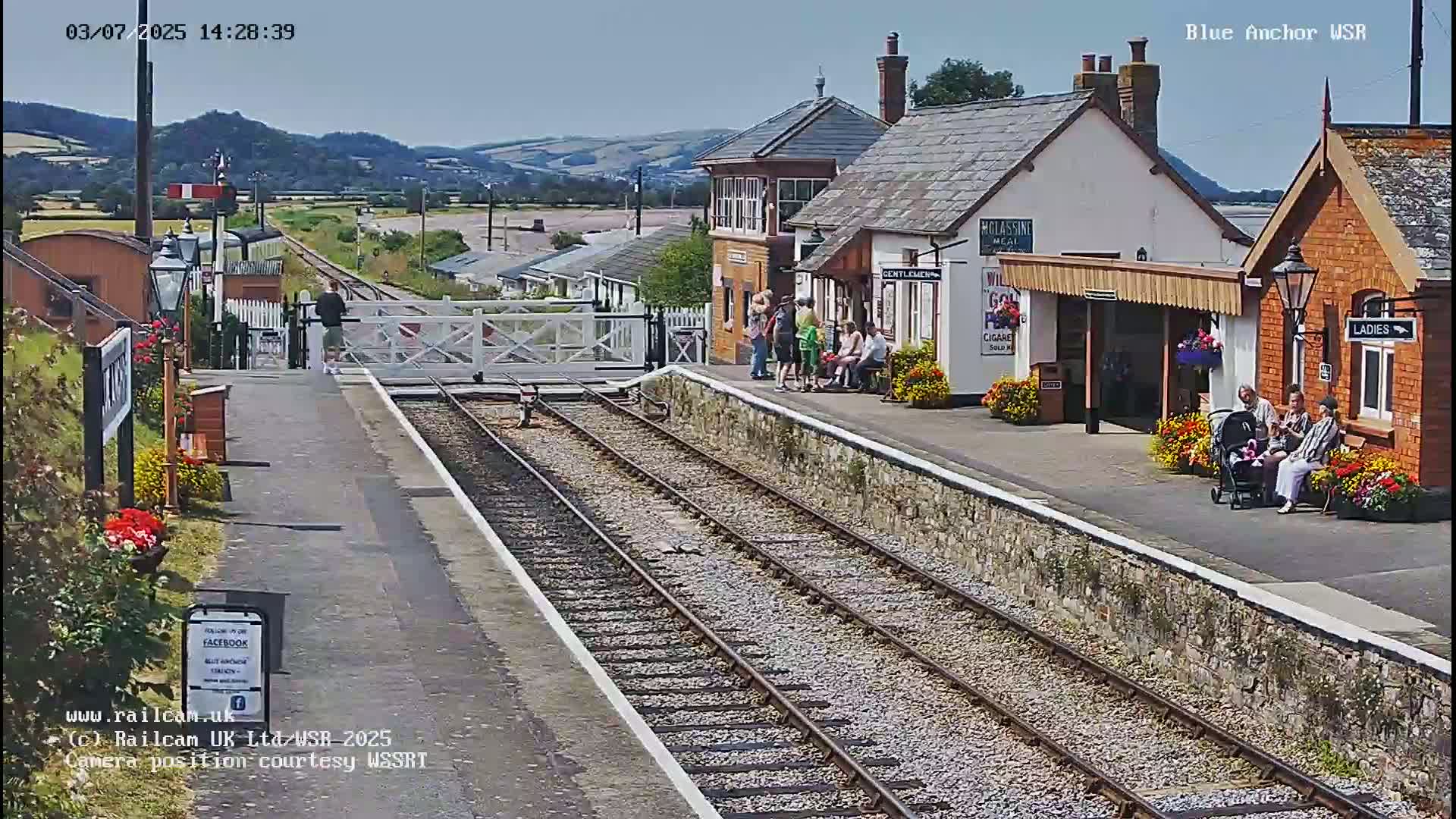 West Sommerset Railway Blue Anchor Station Live Cam - Somerset West and Taunton, Sommerset, South West, England, United Kingdom