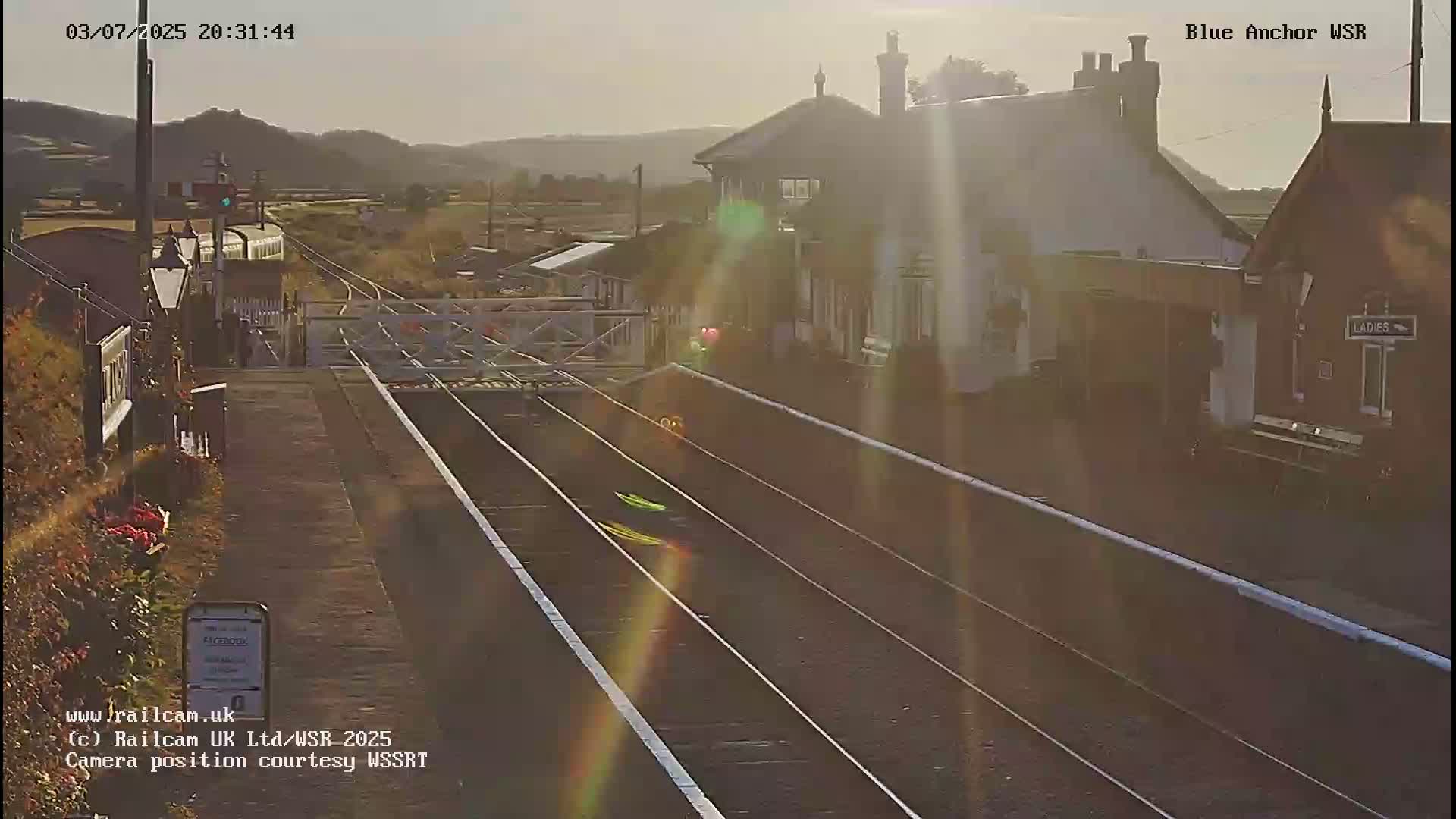 West Sommerset Railway Blue Anchor Station Live Cam - Somerset West and Taunton, Sommerset, South West, England, United Kingdom