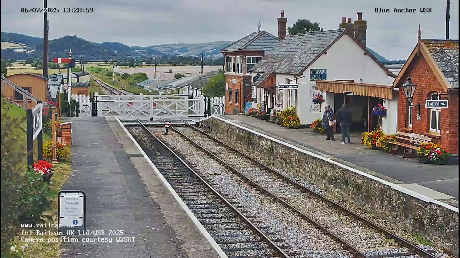 West Sommerset Railway Blue Anchor Station Live Cam - Somerset West and Taunton, Sommerset, South West, England, United Kingdom