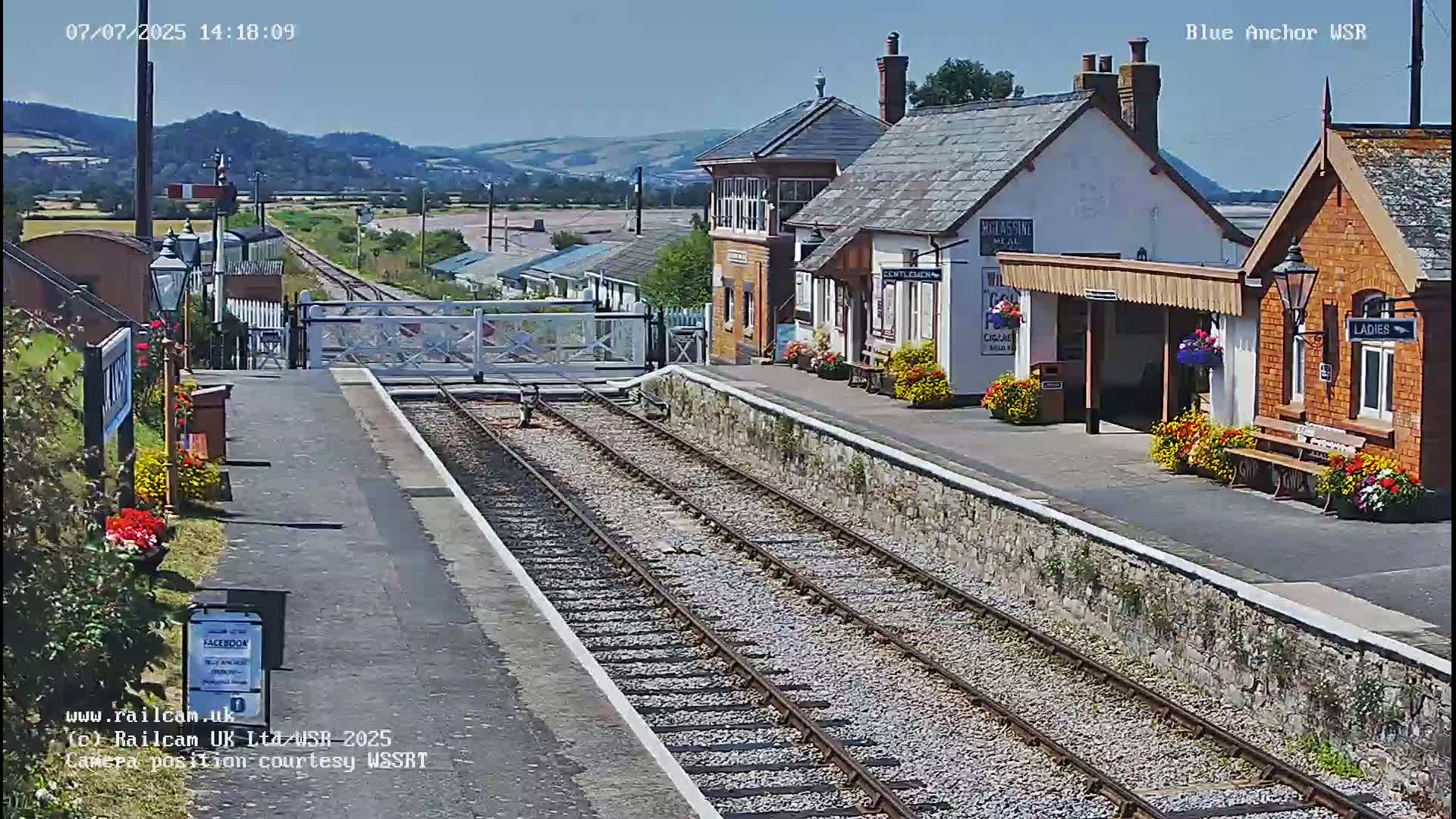 West Sommerset Railway Blue Anchor Station Live Cam - Somerset West and Taunton, Sommerset, South West, England, United Kingdom