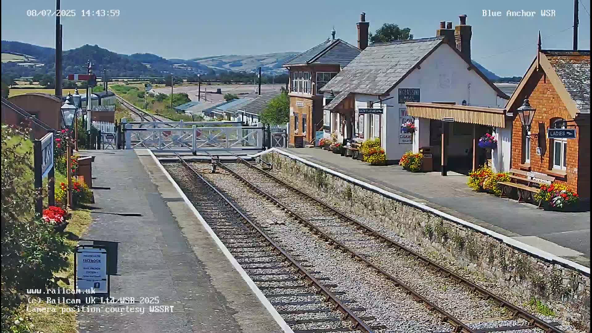 West Sommerset Railway Blue Anchor Station Live Cam - Somerset West and Taunton, Sommerset, South West, England, United Kingdom