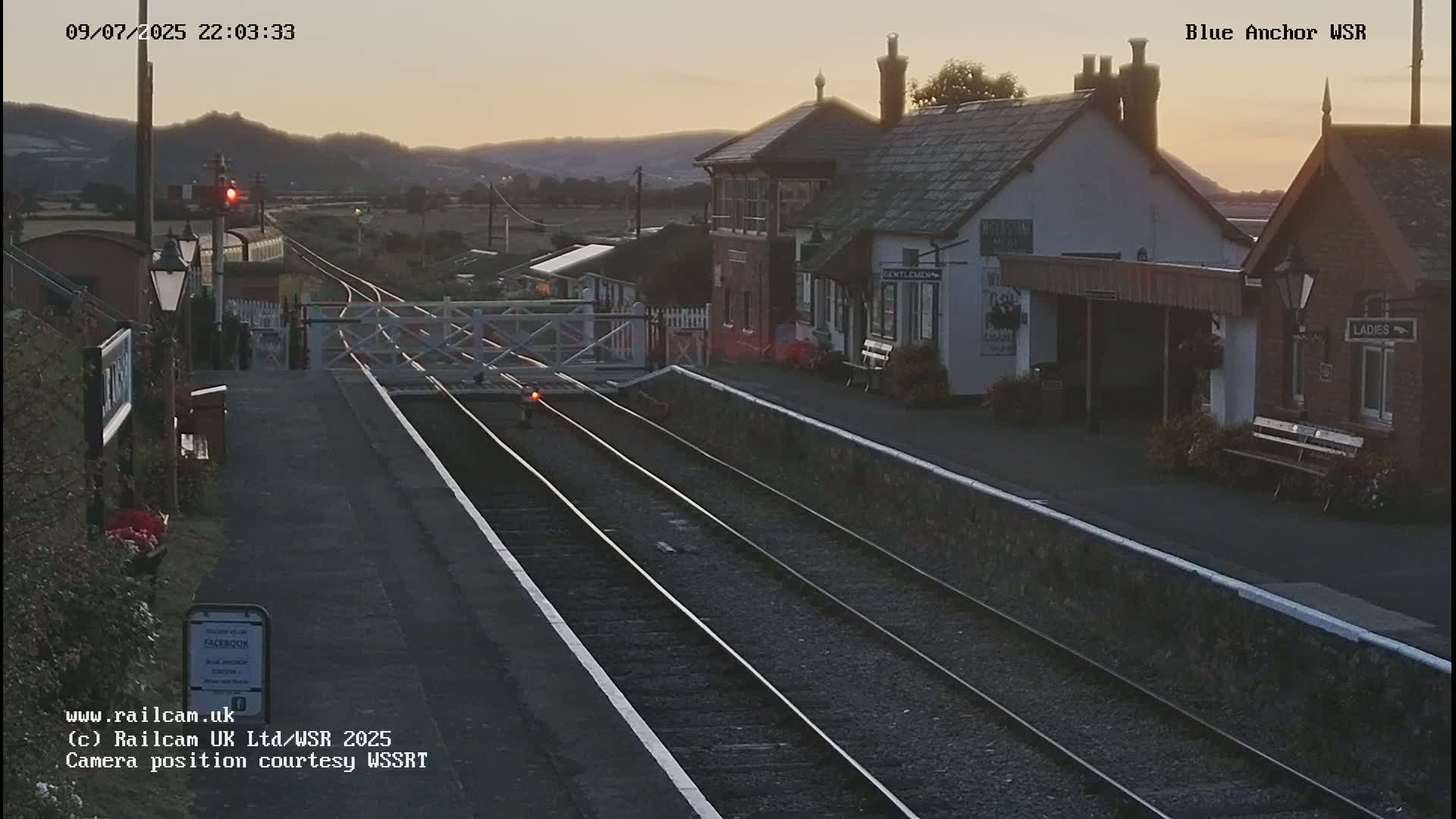 West Sommerset Railway Blue Anchor Station Live Cam - Somerset West and Taunton, Sommerset, South West, England, United Kingdom