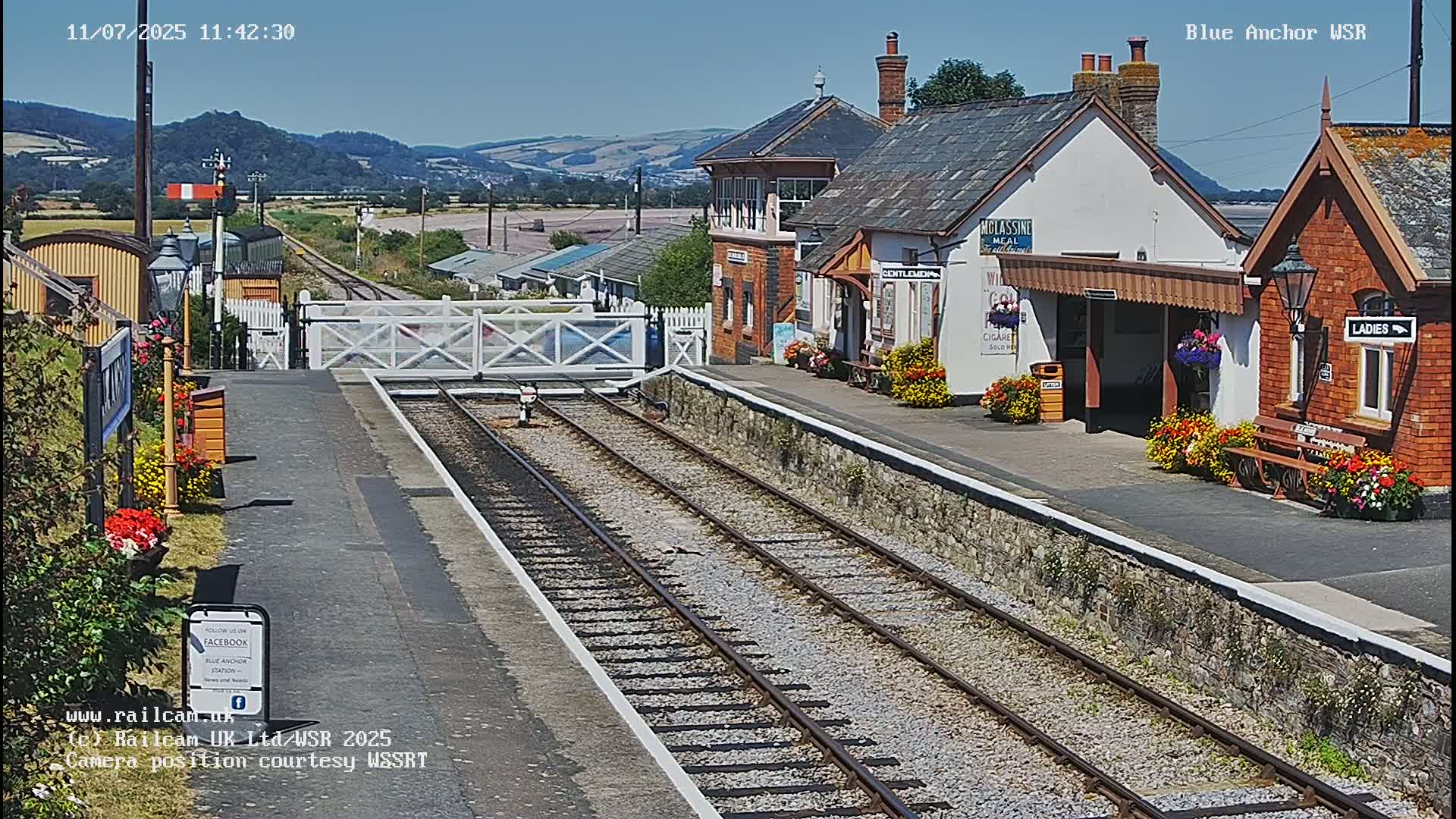 West Sommerset Railway Blue Anchor Station Live Cam - Somerset West and Taunton, Sommerset, South West, England, United Kingdom