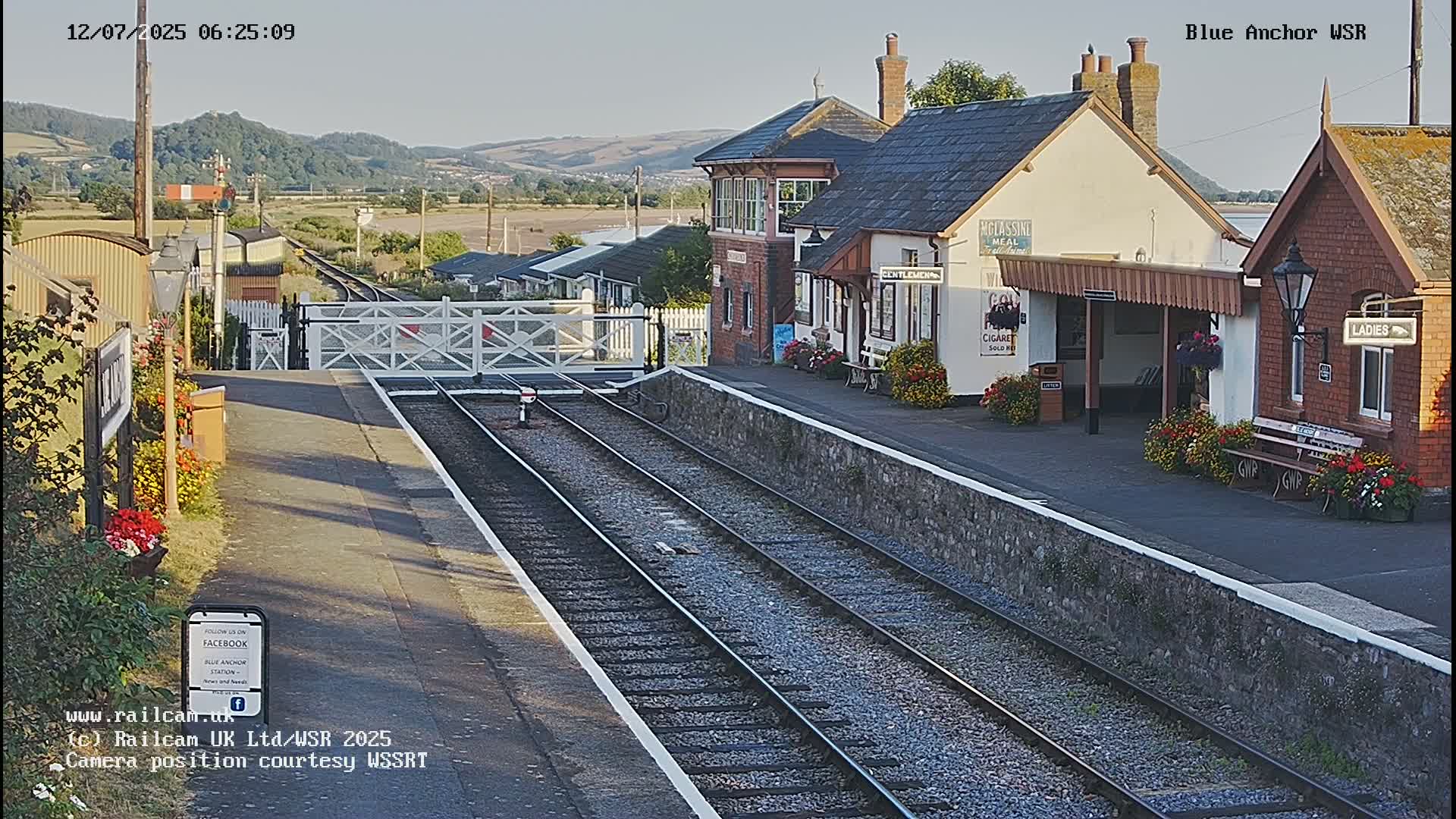 West Sommerset Railway Blue Anchor Station Live Cam - Somerset West and Taunton, Sommerset, South West, England, United Kingdom