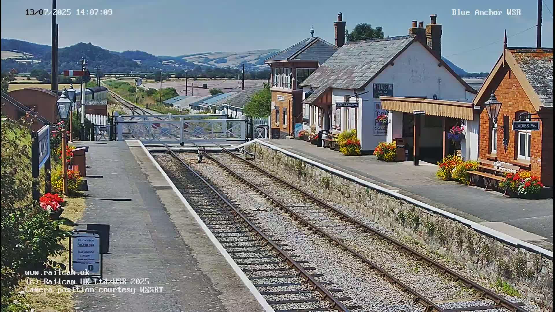 West Sommerset Railway Blue Anchor Station Live Cam - Somerset West and Taunton, Sommerset, South West, England, United Kingdom