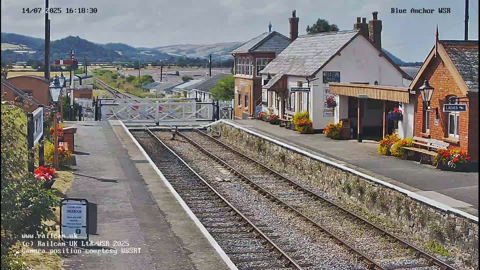 West Sommerset Railway Blue Anchor Station Live Cam - Somerset West and Taunton, Sommerset, South West, England, United Kingdom