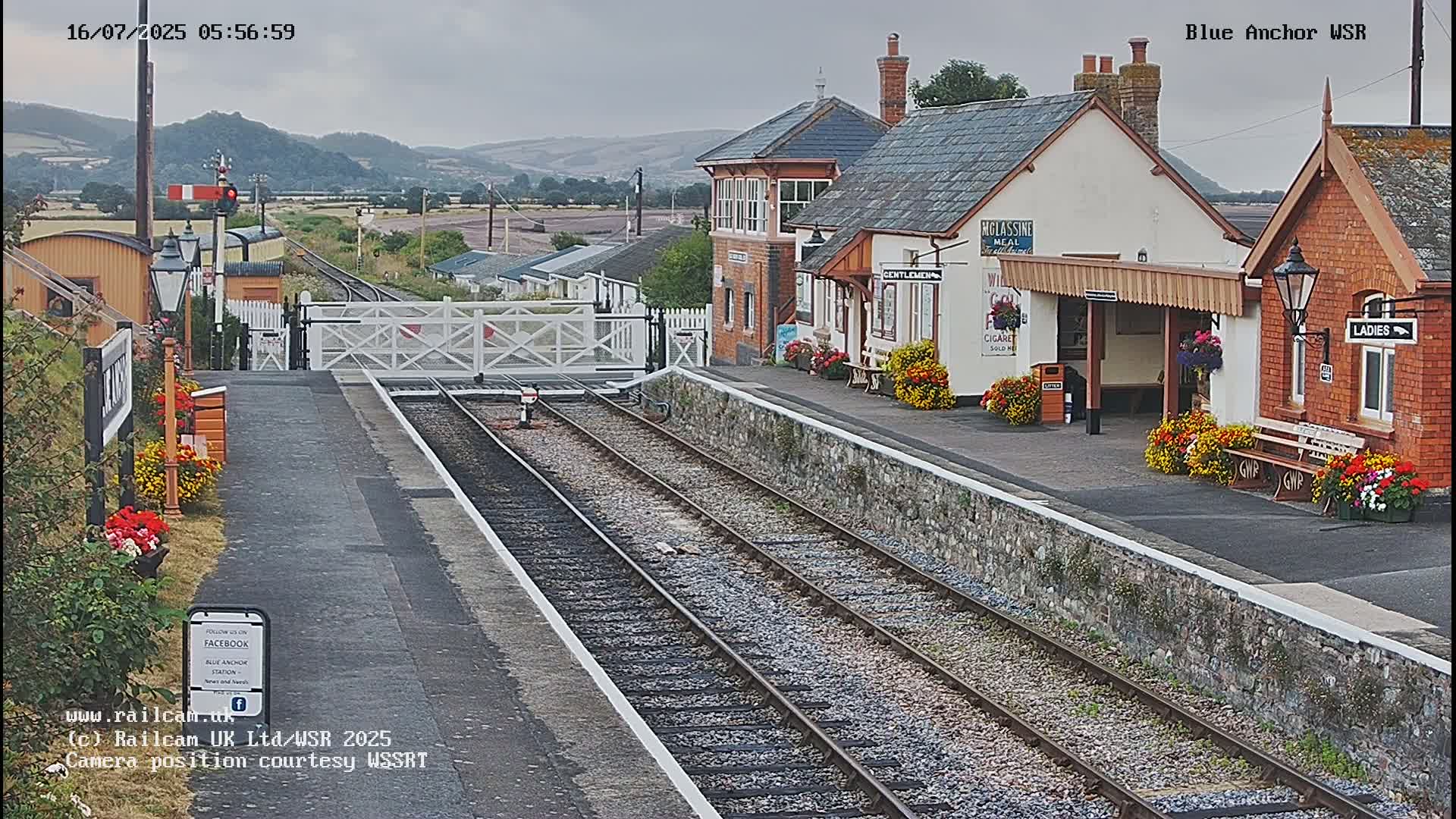 West Sommerset Railway Blue Anchor Station Live Cam - Somerset West and Taunton, Sommerset, South West, England, United Kingdom