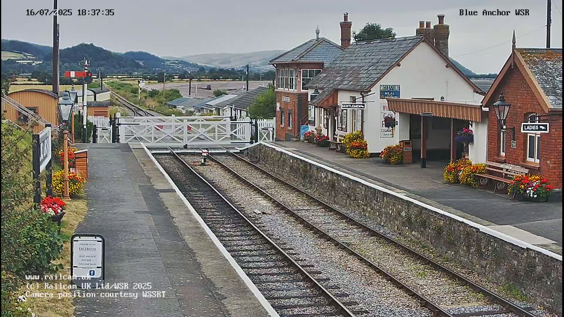 West Sommerset Railway Blue Anchor Station Live Cam - Somerset West and Taunton, Sommerset, South West, England, United Kingdom