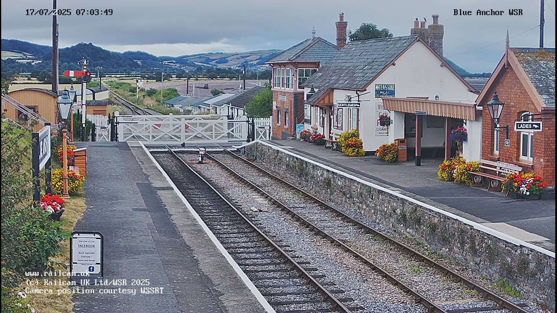 West Sommerset Railway Blue Anchor Station Live Cam - Somerset West and Taunton, Sommerset, South West, England, United Kingdom