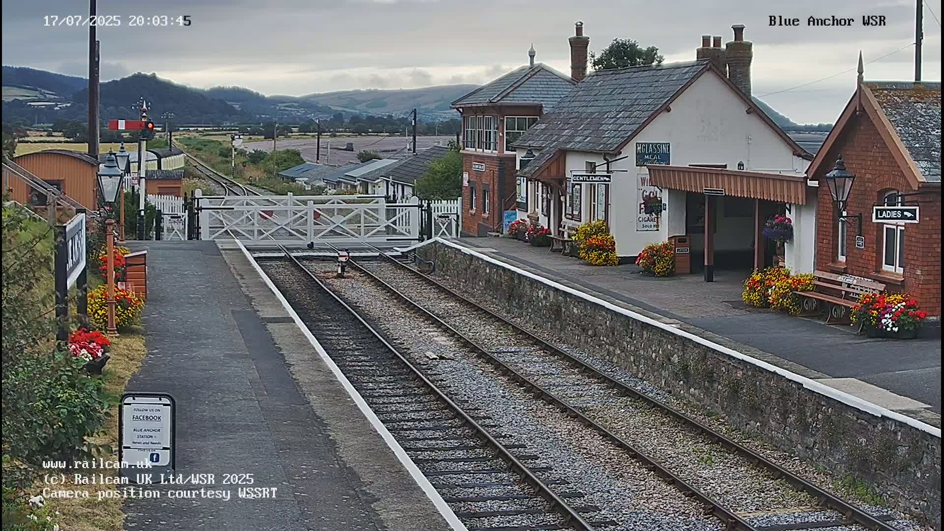 West Sommerset Railway Blue Anchor Station Live Cam - Somerset West and Taunton, Sommerset, South West, England, United Kingdom
