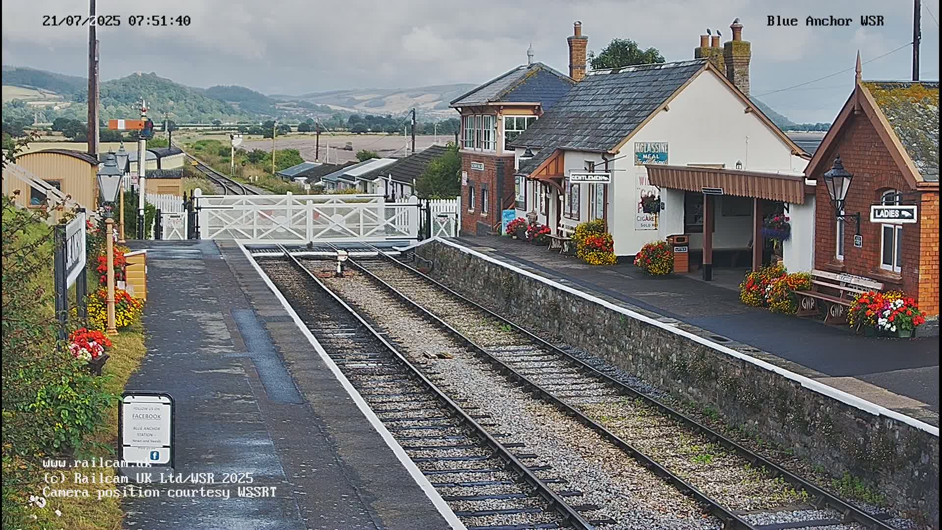 West Sommerset Railway Blue Anchor Station Live Cam - Somerset West and Taunton, Sommerset, South West, England, United Kingdom