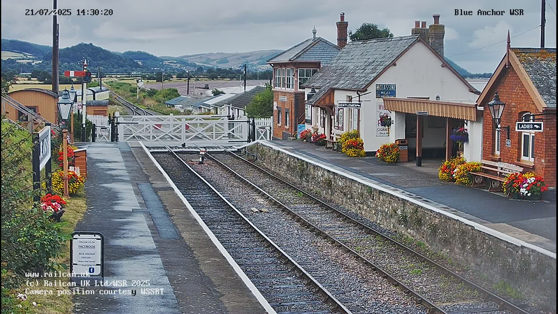 West Sommerset Railway Blue Anchor Station Live Cam - Somerset West and Taunton, Sommerset, South West, England, United Kingdom