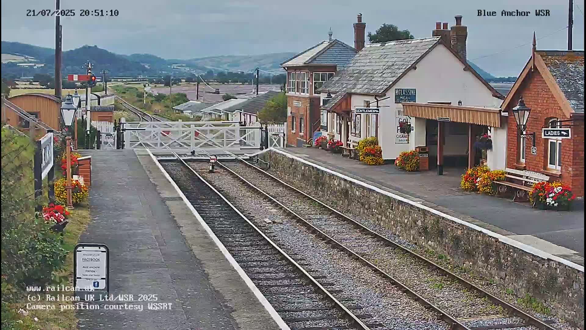 West Sommerset Railway Blue Anchor Station Live Cam - Somerset West and Taunton, Sommerset, South West, England, United Kingdom