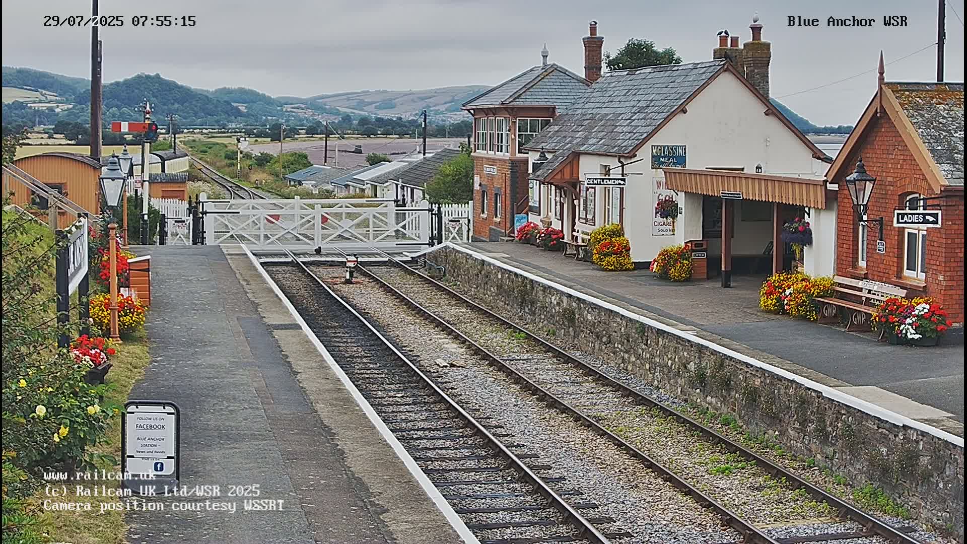 West Sommerset Railway Blue Anchor Station Live Cam - Somerset West and Taunton, Sommerset, South West, England, United Kingdom
