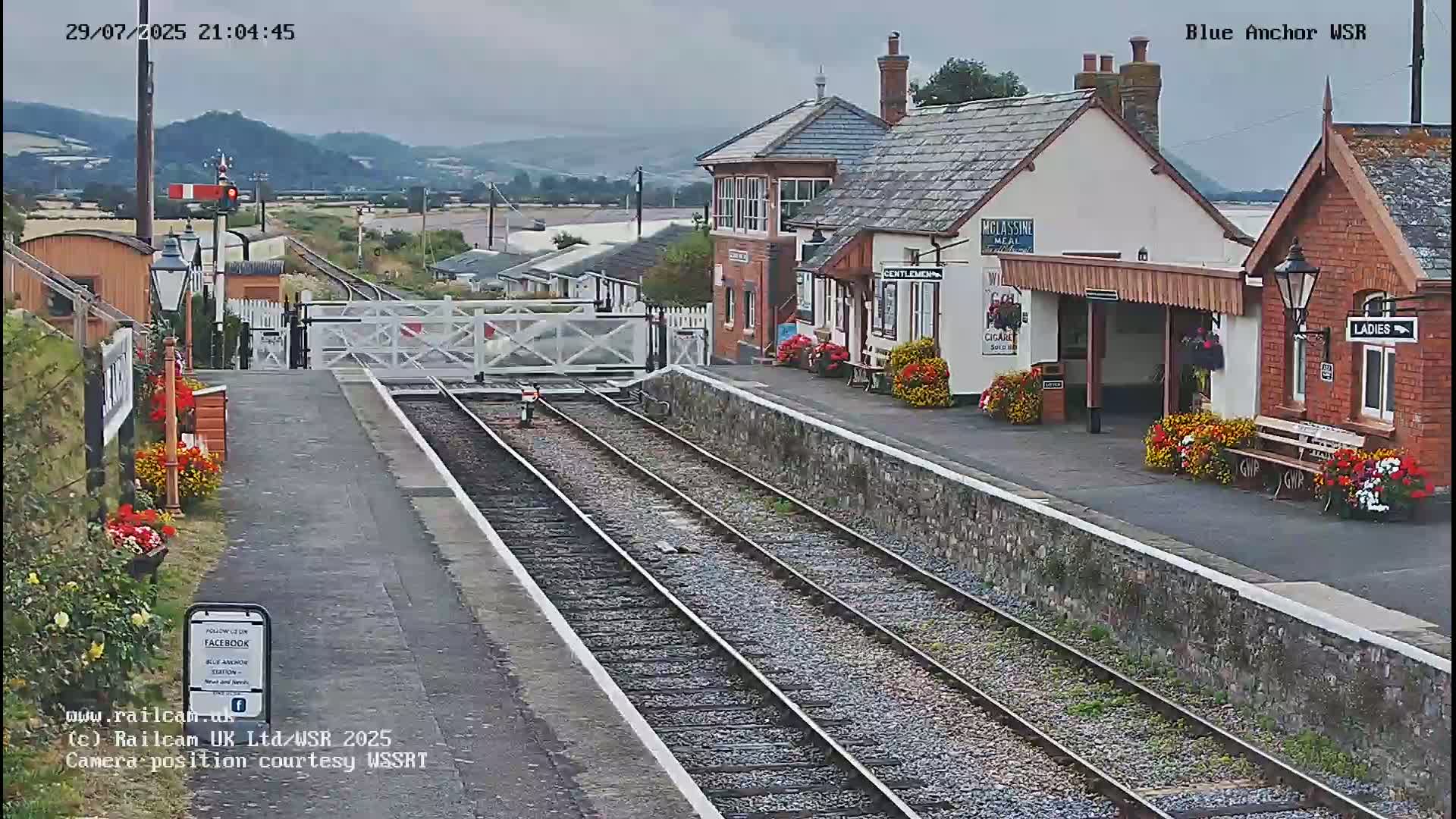 West Sommerset Railway Blue Anchor Station Live Cam - Somerset West and Taunton, Sommerset, South West, England, United Kingdom