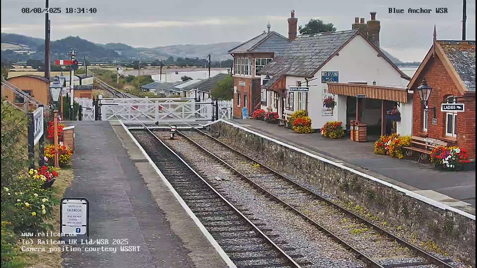 West Sommerset Railway Blue Anchor Station Live Cam - Somerset West and Taunton, Sommerset, South West, England, United Kingdom