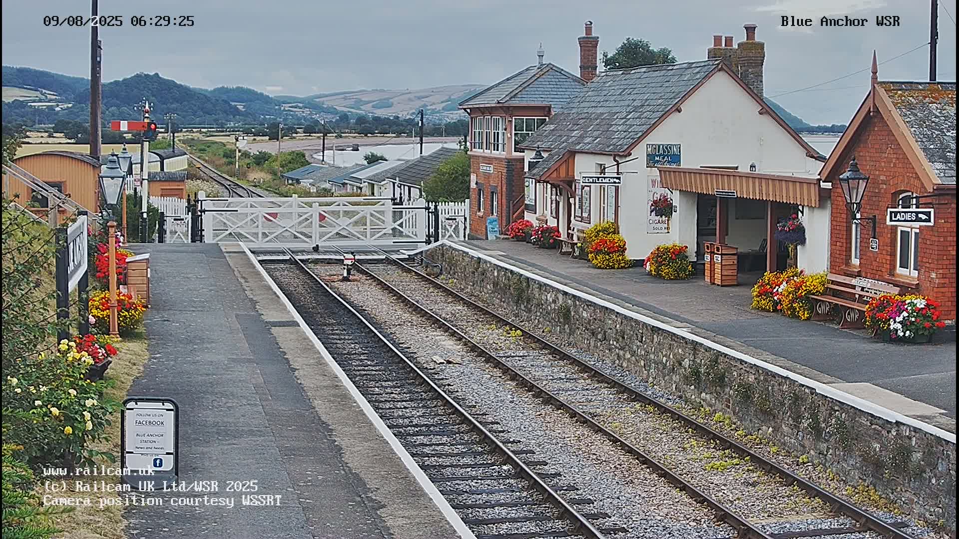West Sommerset Railway Blue Anchor Station Live Cam - Somerset West and Taunton, Sommerset, South West, England, United Kingdom
