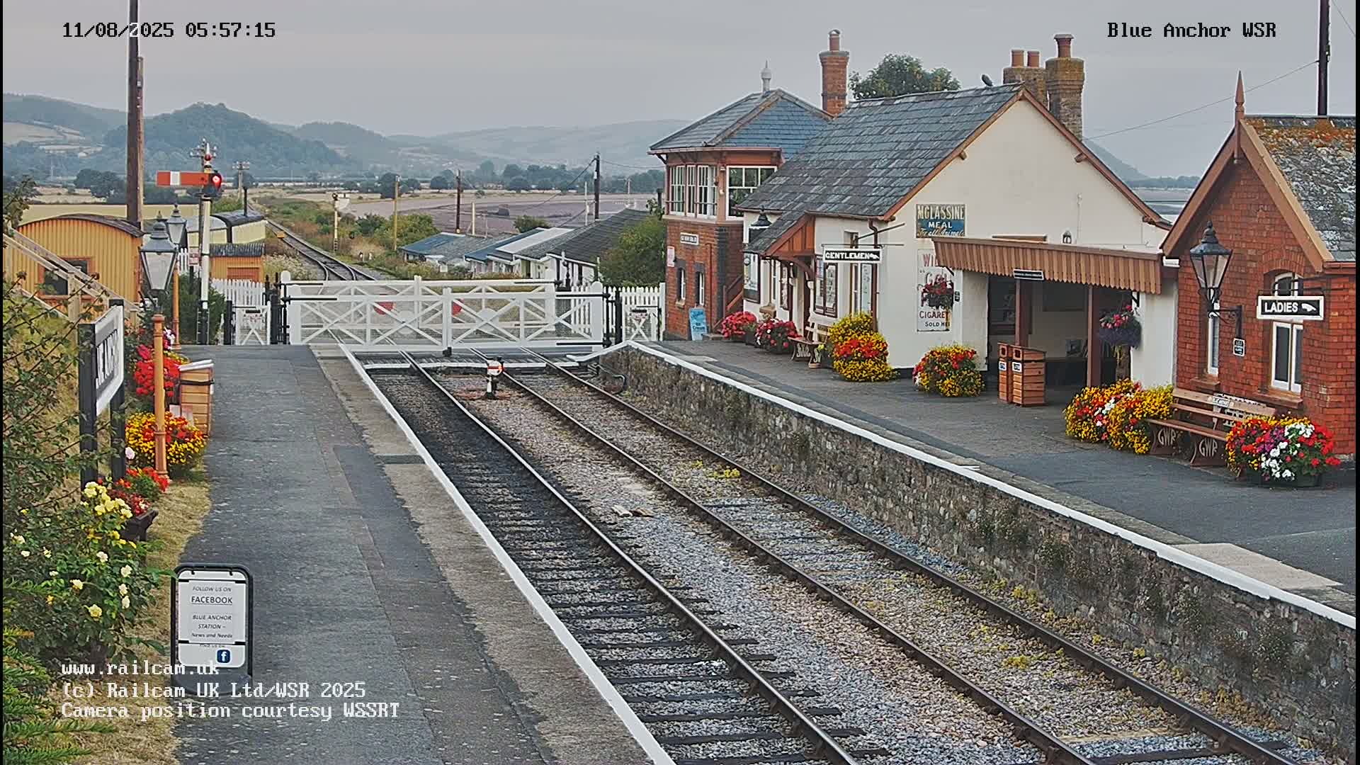 West Sommerset Railway Blue Anchor Station Live Cam - Somerset West and Taunton, Sommerset, South West, England, United Kingdom