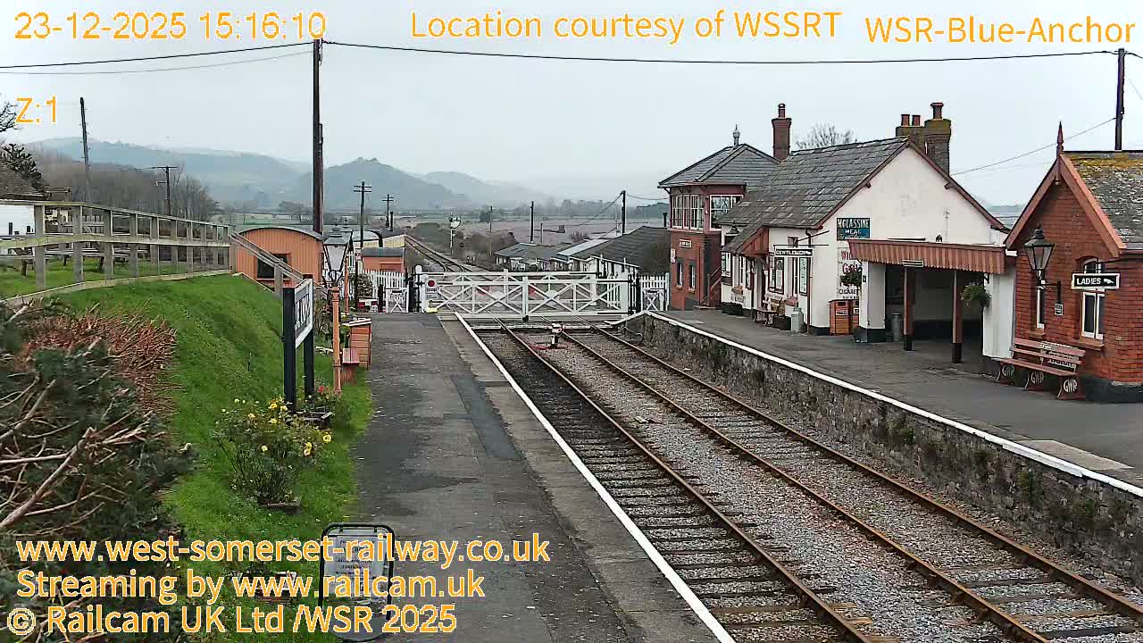 West Sommerset Railway Blue Anchor Station Live Cam - Somerset West and Taunton, Sommerset, South West, England, United Kingdom