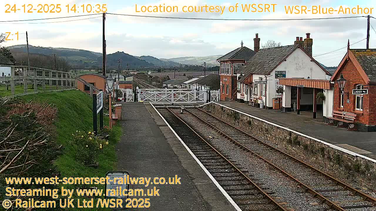 West Sommerset Railway Blue Anchor Station Live Cam - Somerset West and Taunton, Sommerset, South West, England, United Kingdom