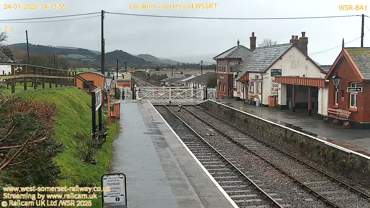 West Sommerset Railway Blue Anchor Station Live Cam - Somerset West and Taunton, Sommerset, South West, England, United Kingdom