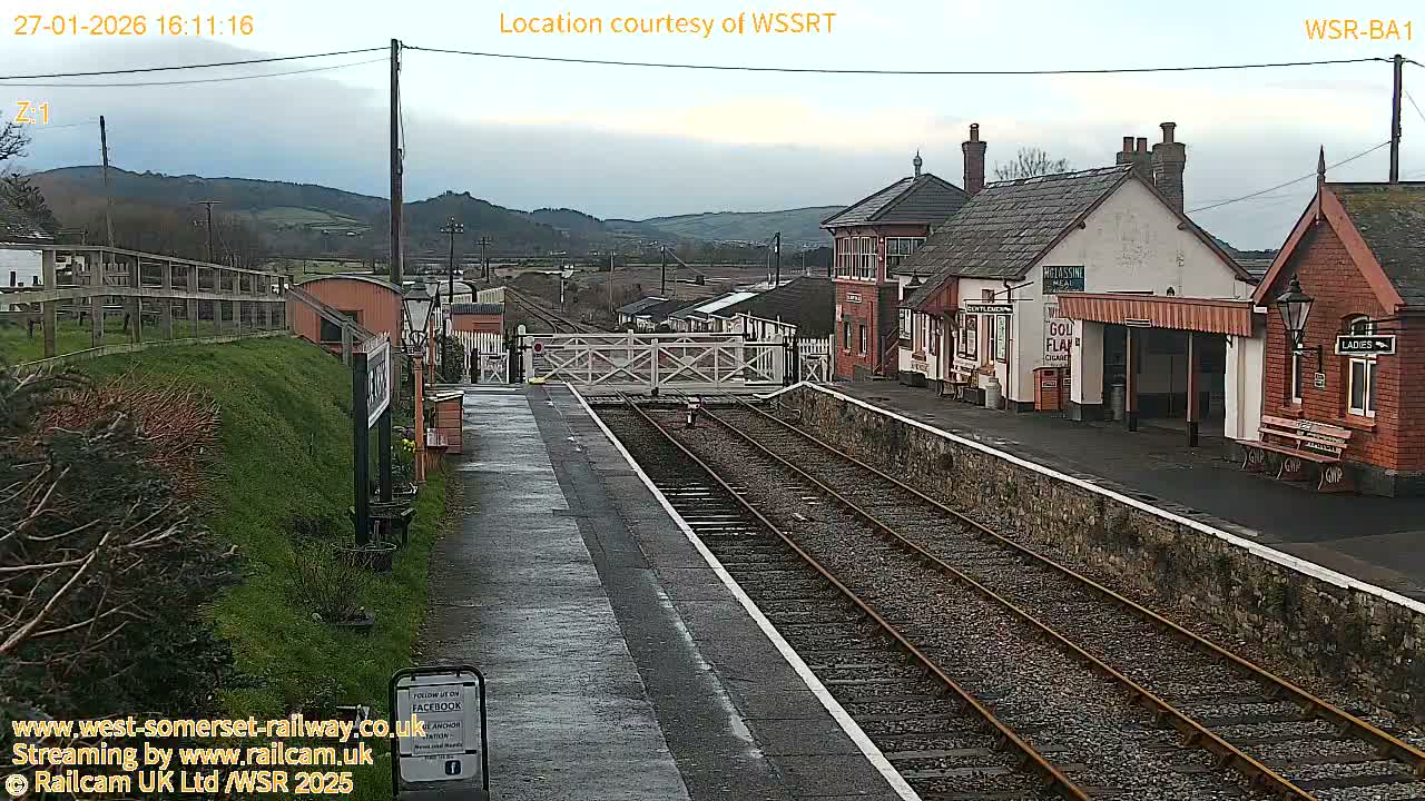 West Sommerset Railway Blue Anchor Station Live Cam - Somerset West and Taunton, Sommerset, South West, England, United Kingdom