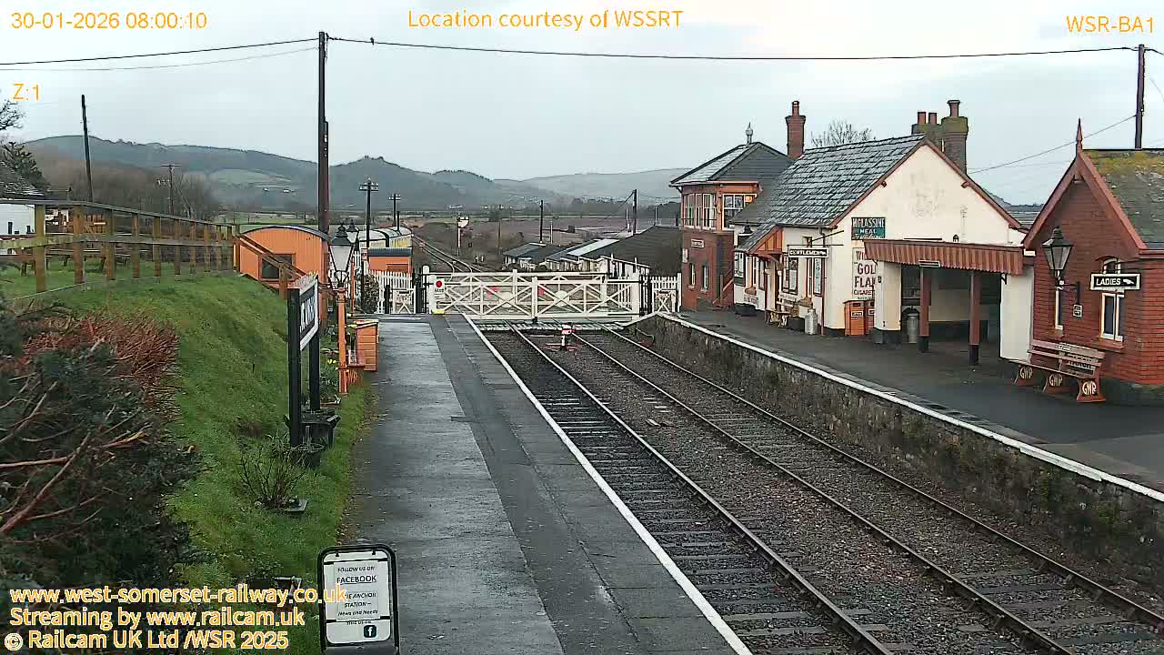West Sommerset Railway Blue Anchor Station Live Cam - Somerset West and Taunton, Sommerset, South West, England, United Kingdom