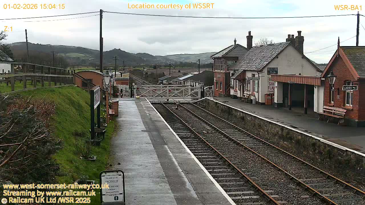 West Sommerset Railway Blue Anchor Station Live Cam - Somerset West and Taunton, Sommerset, South West, England, United Kingdom