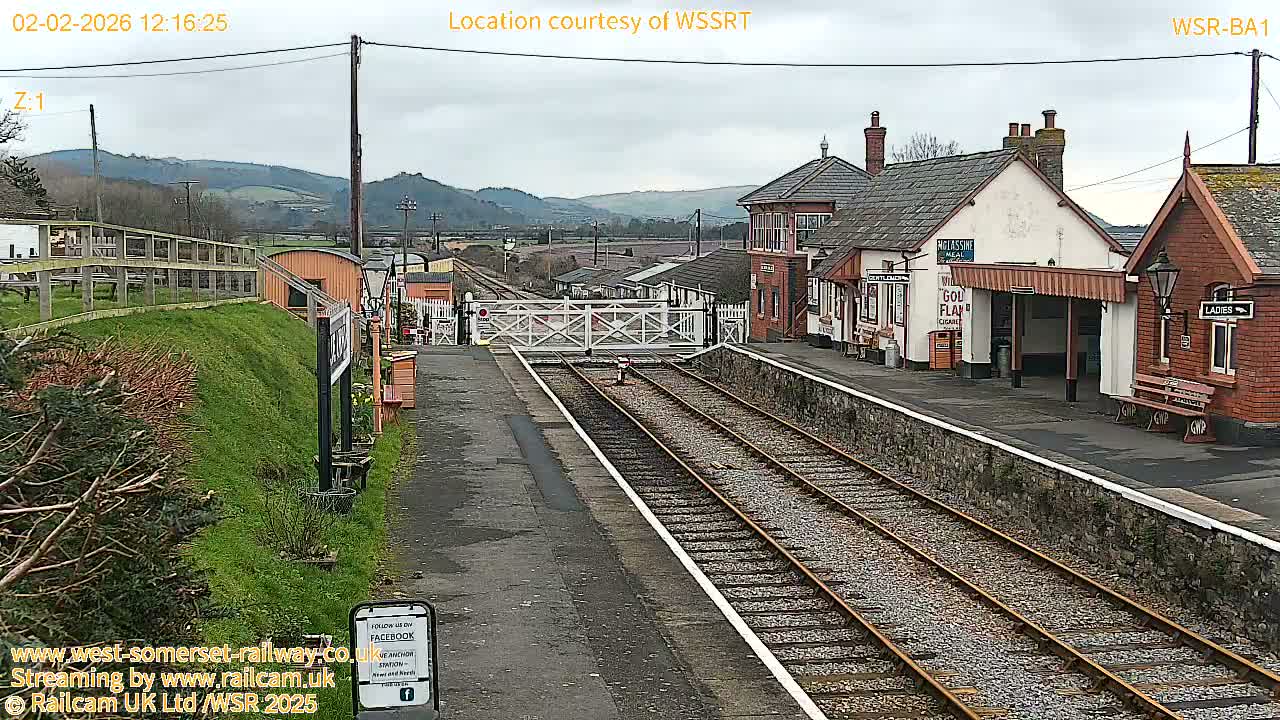 West Sommerset Railway Blue Anchor Station Live Cam - Somerset West and Taunton, Sommerset, South West, England, United Kingdom