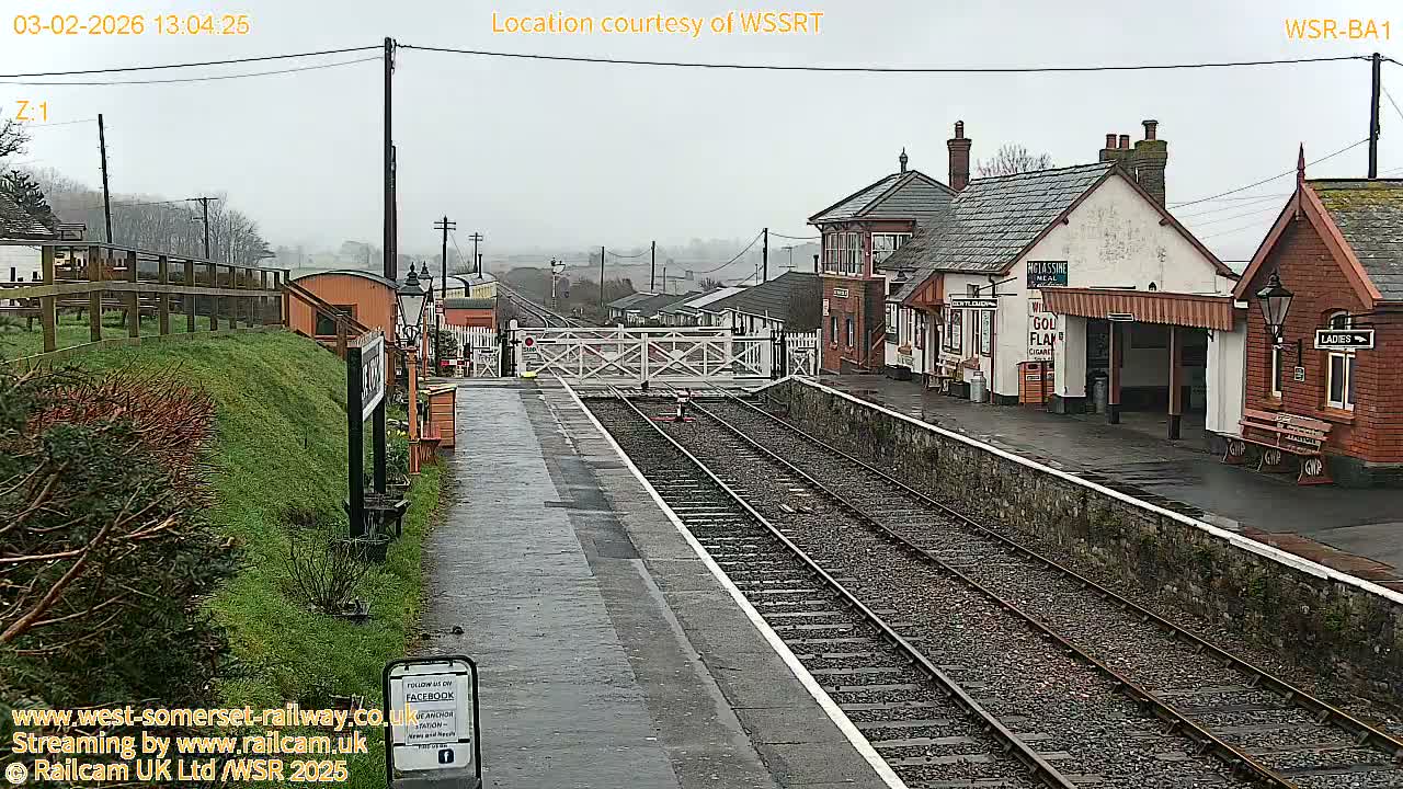 West Sommerset Railway Blue Anchor Station Live Cam - Somerset West and Taunton, Sommerset, South West, England, United Kingdom